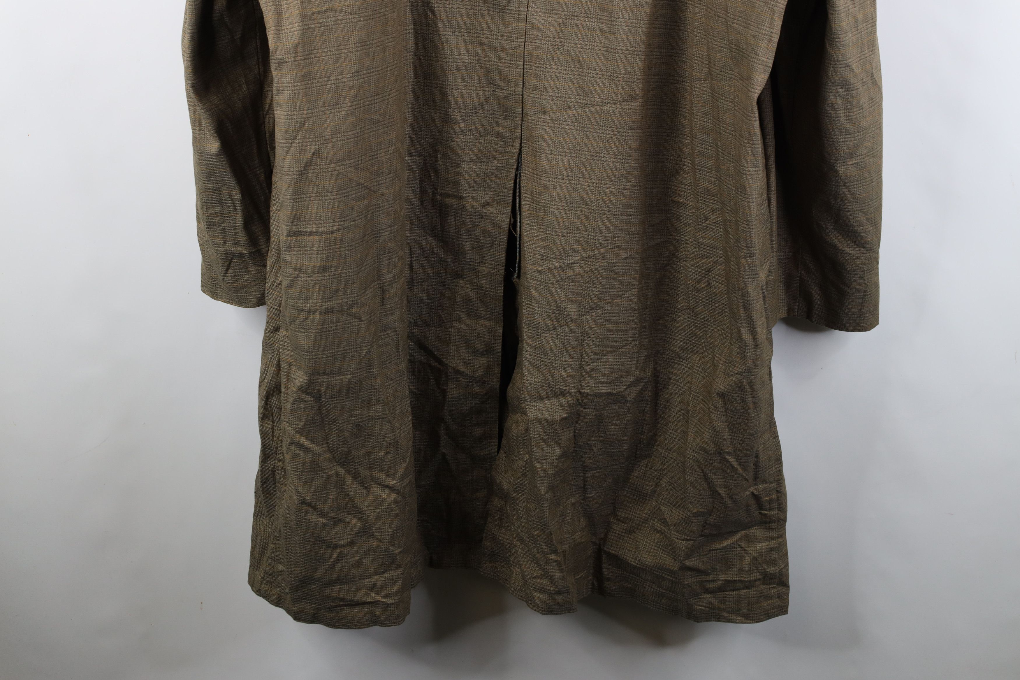 Vintage Vintage 60s 70s Streetwear Trench Coat Rain Jacket Plaid Size US XL / EU 56 / 4 - 14 Thumbnail