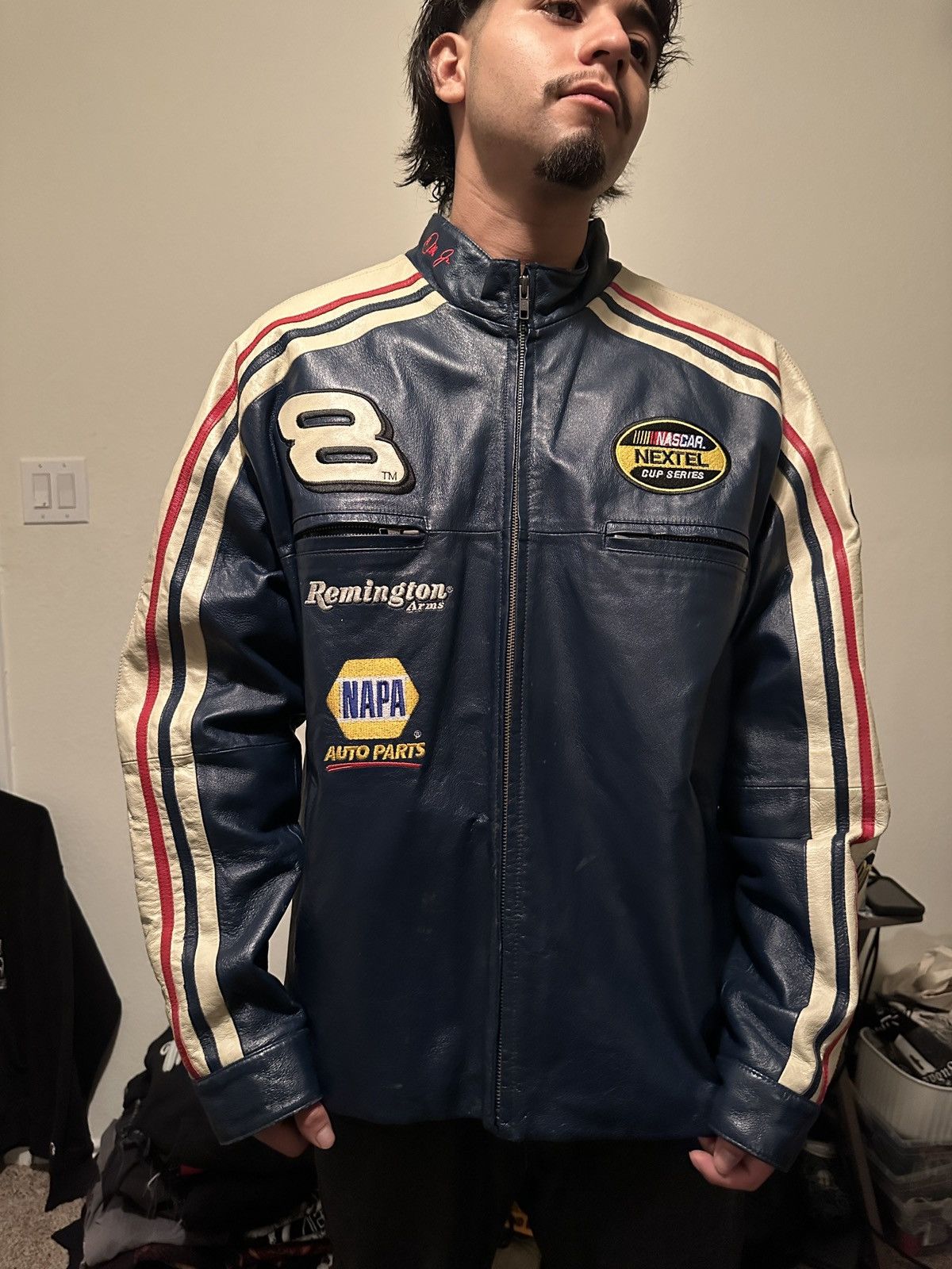 Genuine Leather Vintage Genuine Leather Racing Jacket Size US M / EU 48-50 / 2 - 11 Thumbnail