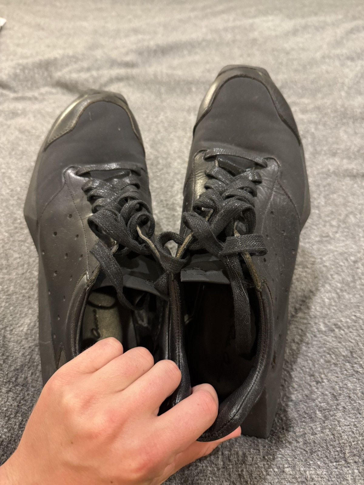 Adidas × Rick Owens Rick Owens Vintage Runners Size US 9.5 / EU 42-43 - 3 Thumbnail