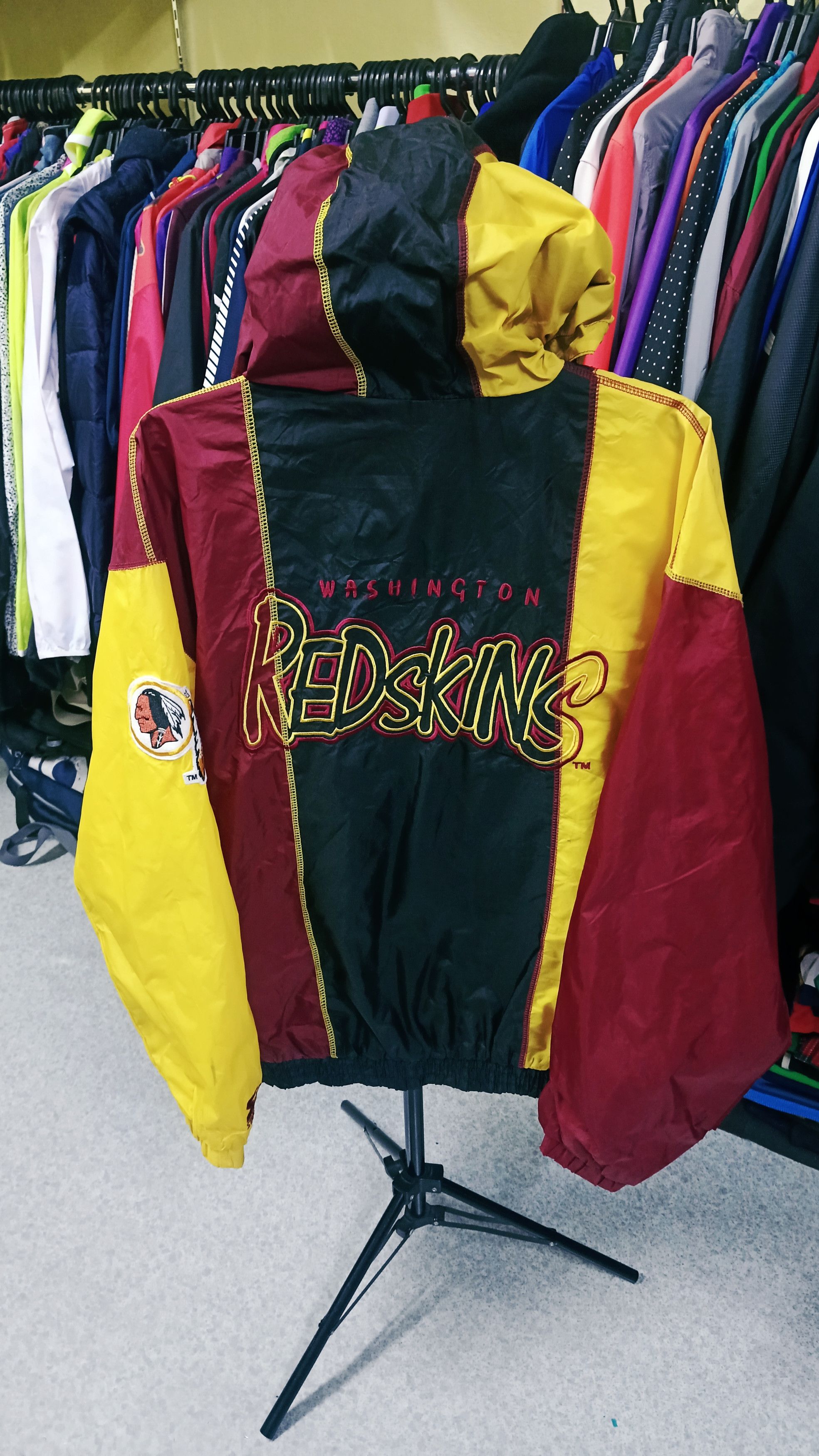 NFL × Starter Vtg Starter NFL Washington Redskins Halfzipper Windbreaker Size US L / EU 52-54 / 3 - 3 Thumbnail