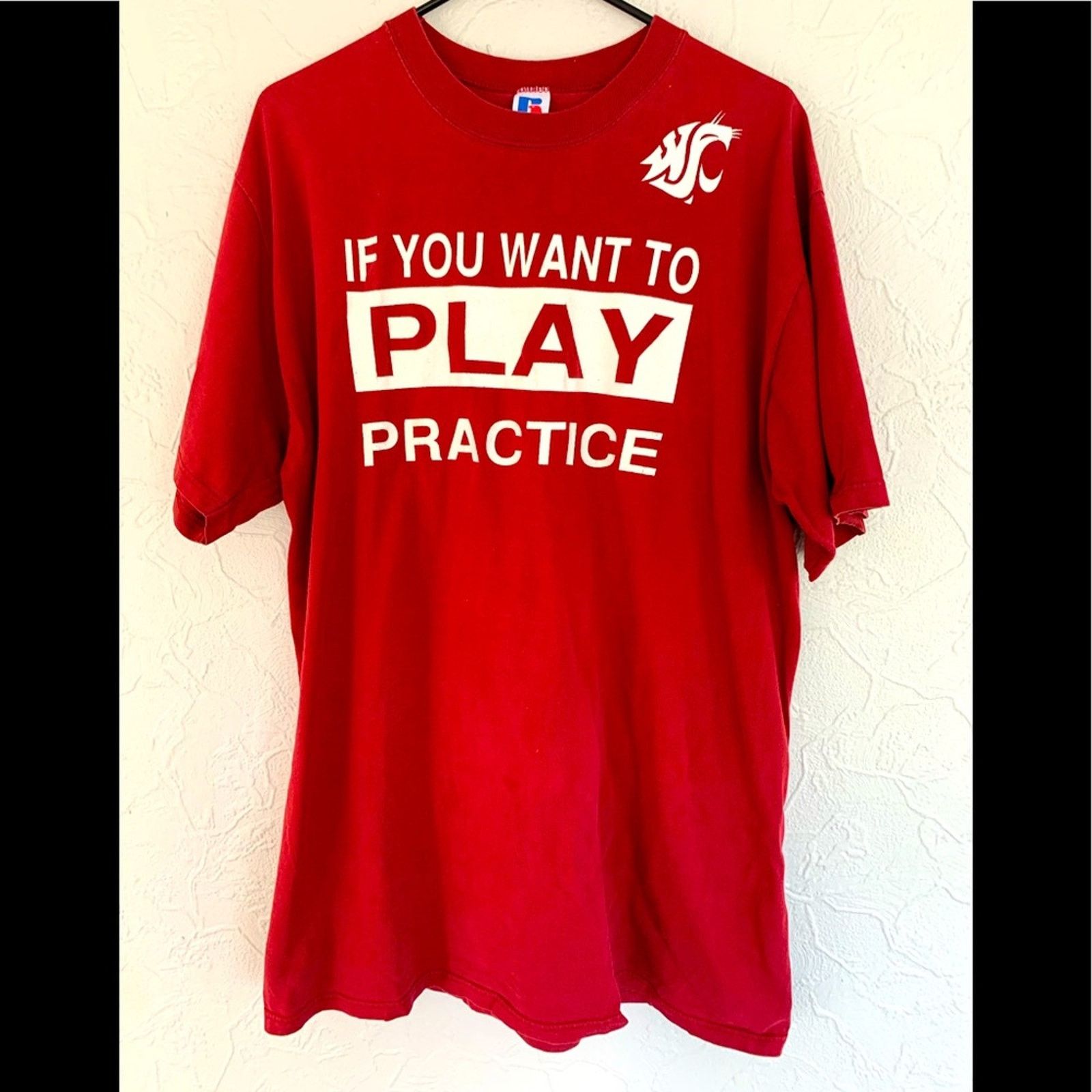 Russell Athletic VINTAGE WASHINGTON STATE COUGARS PLAYER WORN DREW BLEDSOE Size US XL / EU 56 / 4 - 1 Thumbnail