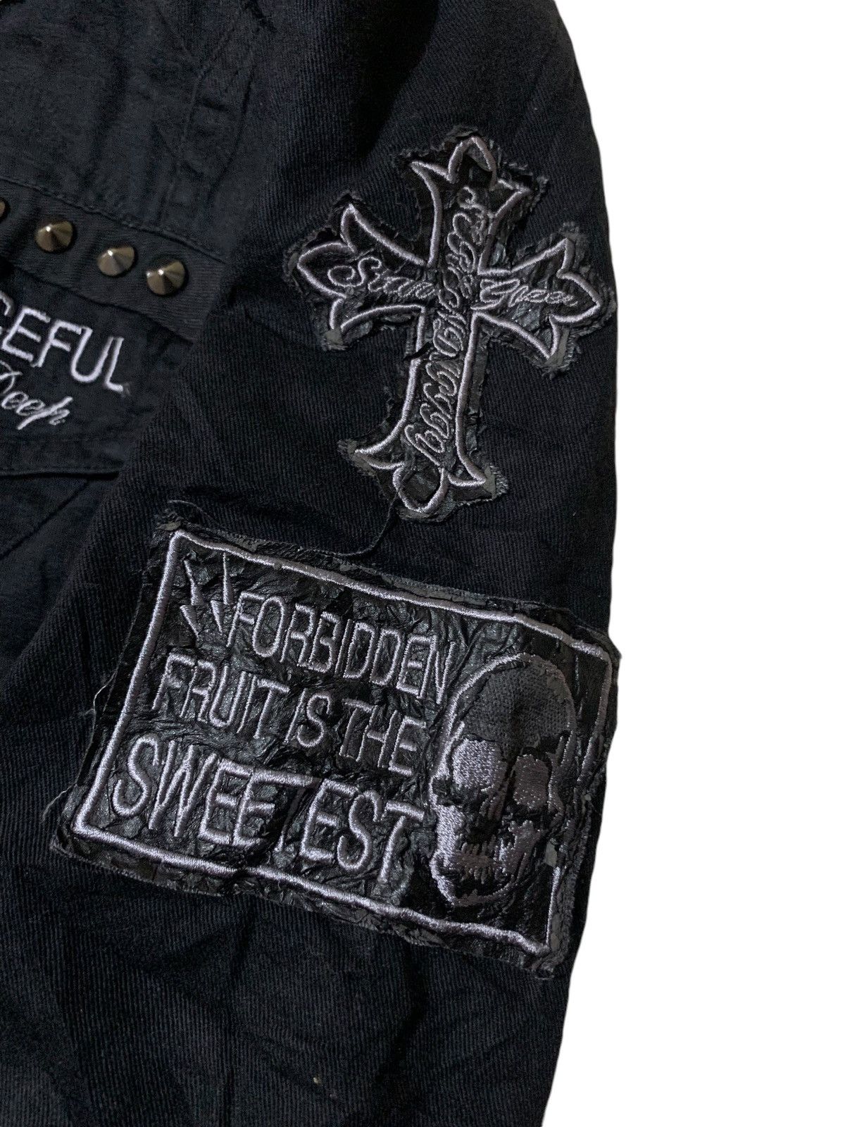 If Six Was Nine × Japanese Brand × Le Grande Bleu (L.G.B.) DigDeep cross embroidery patches punk rock jacket japan Size US M / EU 48-50 / 2 - 2 Thumbnail