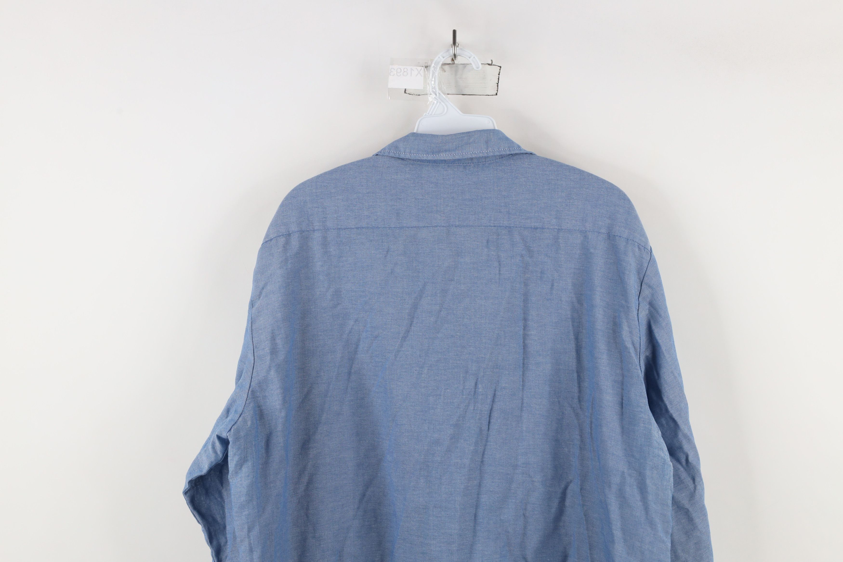 Dickies × Vintage Vintage 90s Dickies Chambray Workwear Button Shirt USA Size US M / EU 48-50 / 2 - 13 Thumbnail