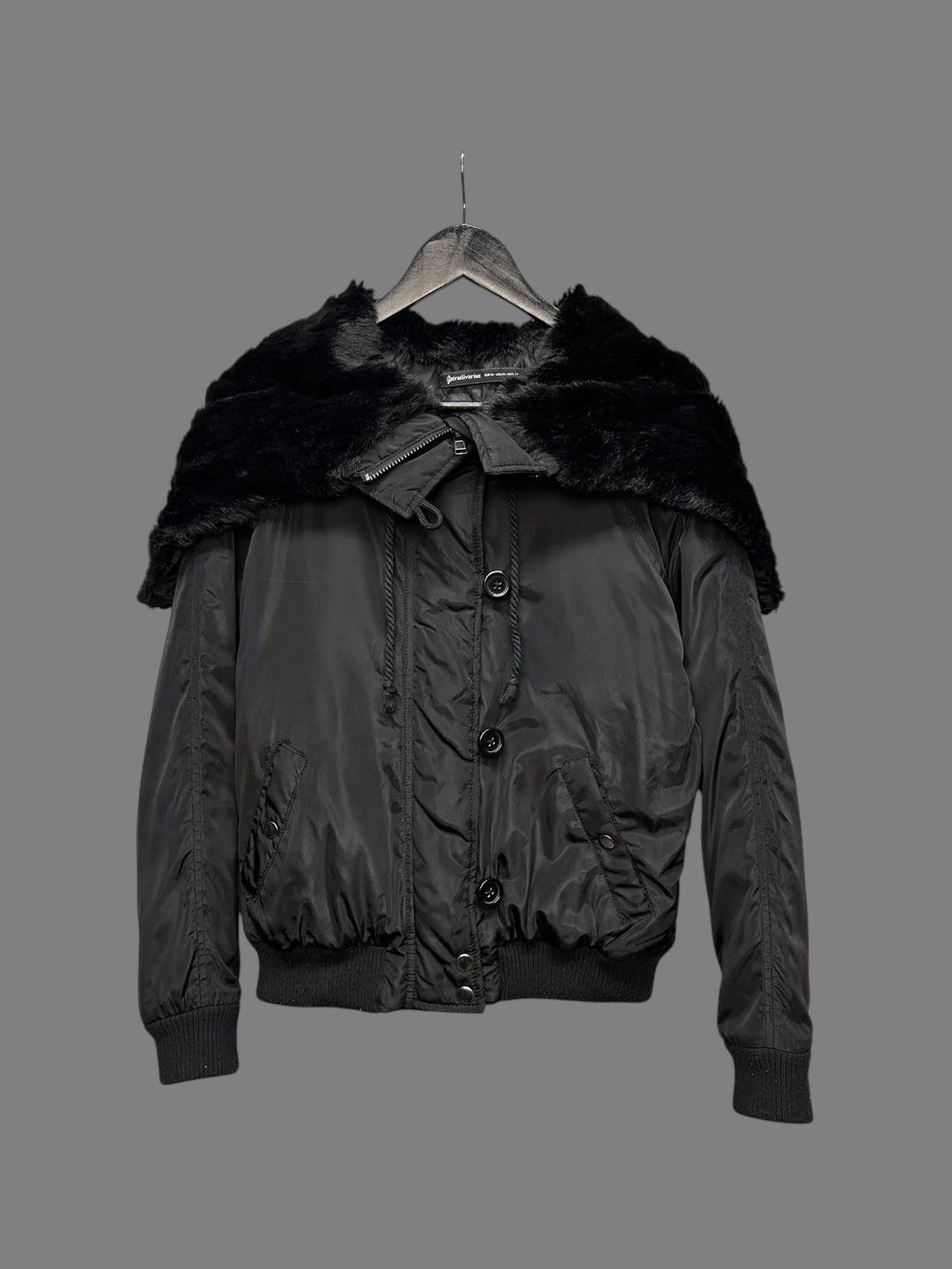 If Six Was Nine FUR JACKET JAPAN Black Cropped Jacket Women’s Modern Style Size M / US 6-8 / IT 42-44 - 1 Thumbnail