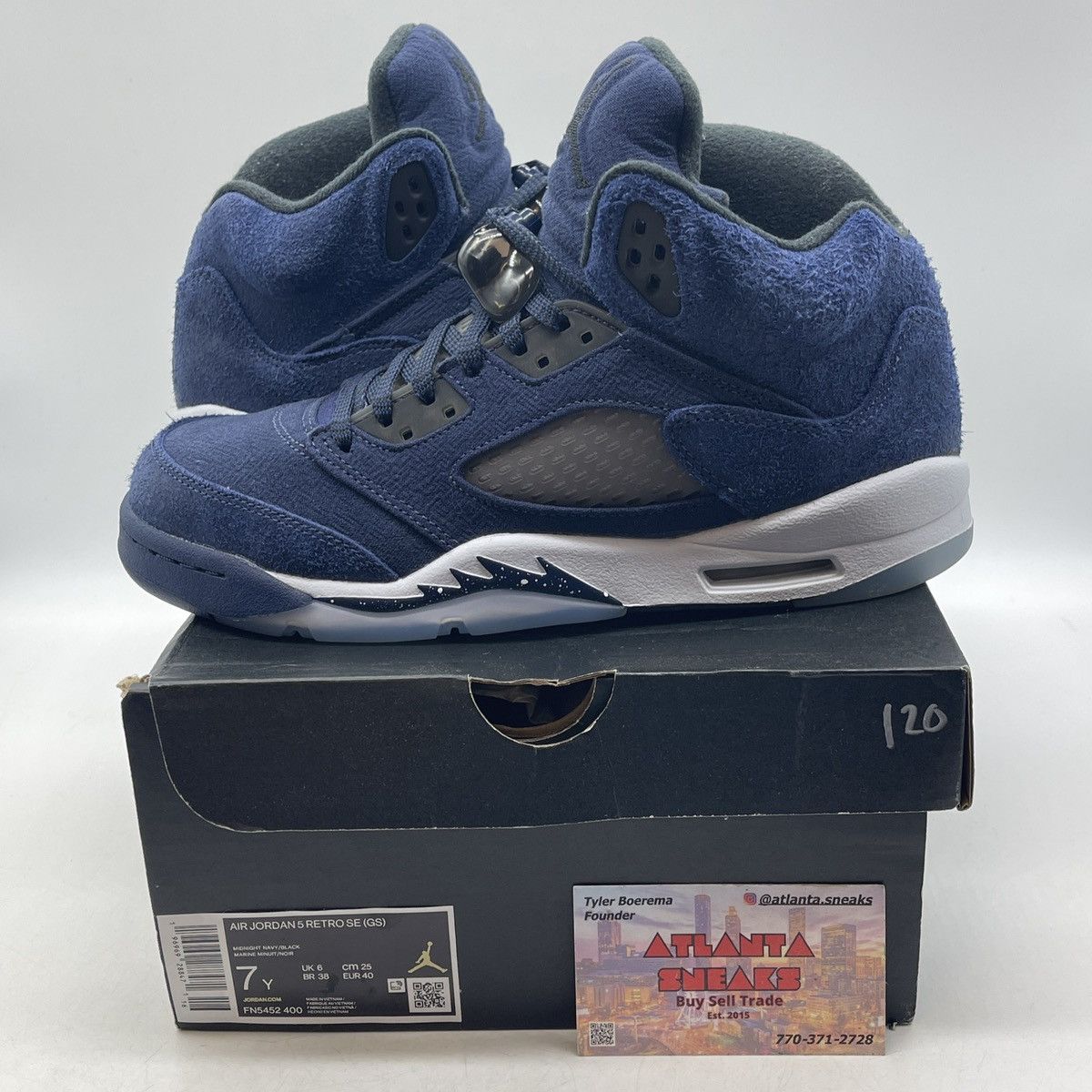 Jordan Brand Air Jordan 5 midnight navy Size US 7 / EU 40 - 1 Thumbnail