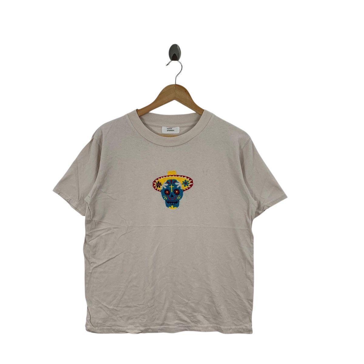 Other KAKELA x TRANQUIL Skull Bones Embroidered Tee Shirt Top Size M / US 6-8 / IT 42-44 - 3 Thumbnail