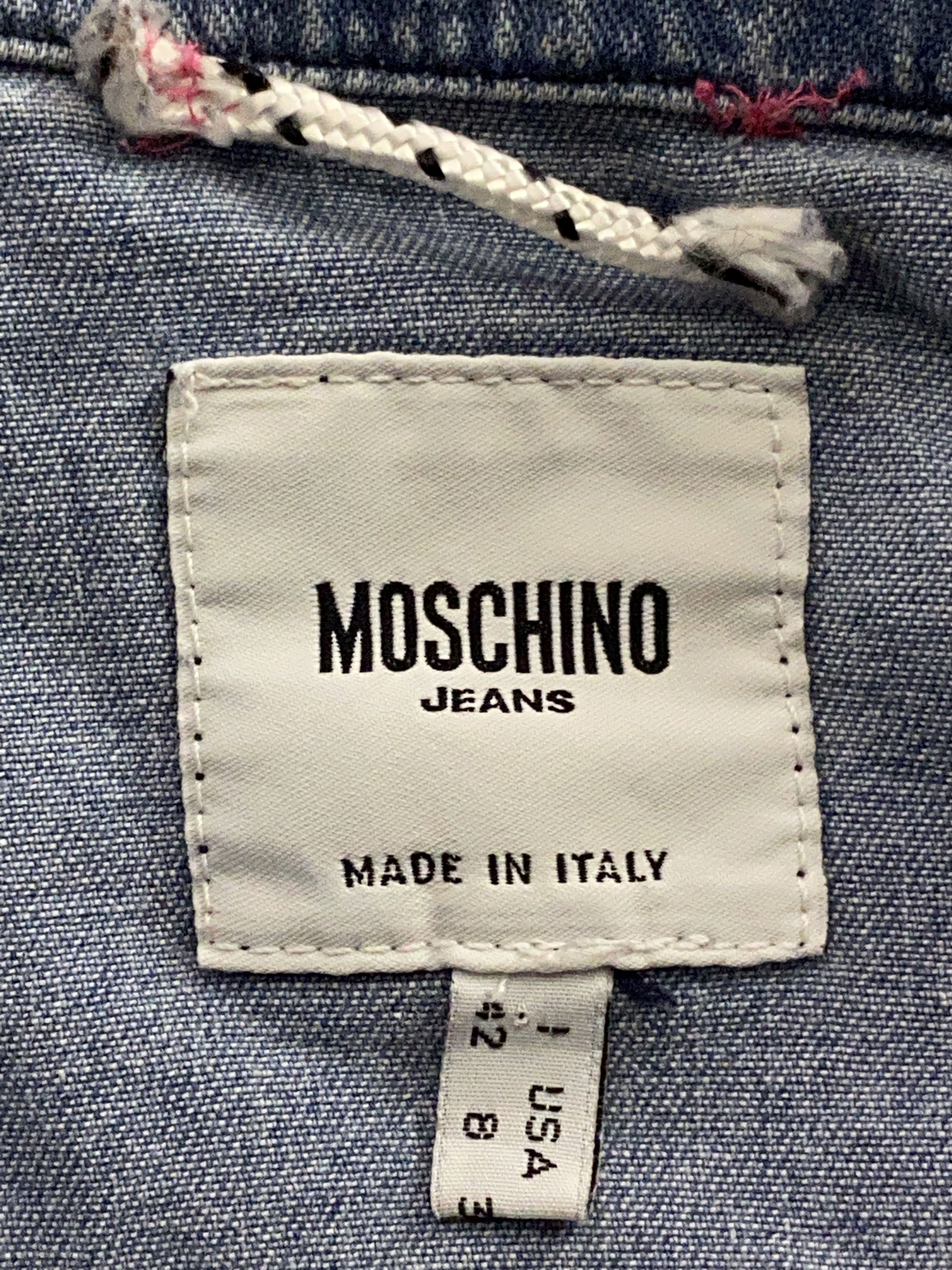 Moschino Moschino Jeans Vintage Women's Jean Jacket - Size US 8 / M Size M / US 6-8 / IT 42-44 - 5 Thumbnail