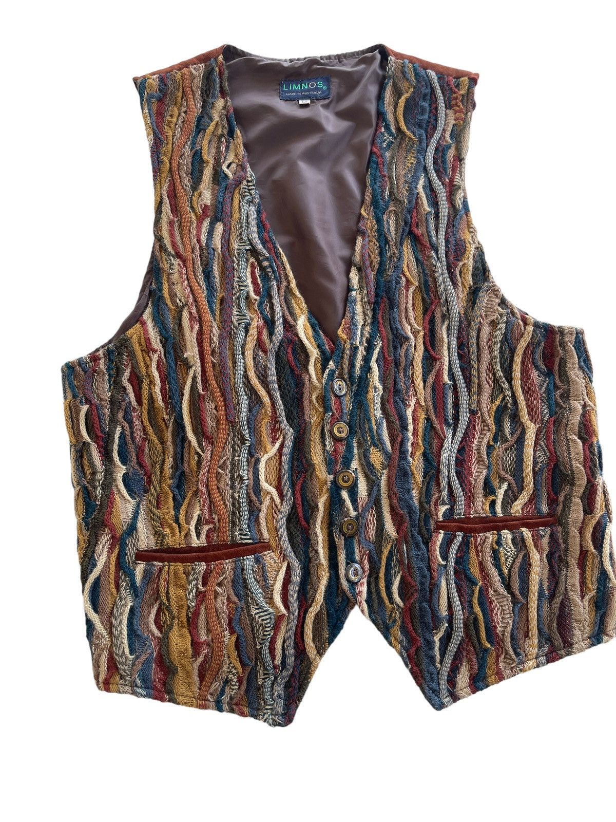 Coogi 90s Limnos 3D Lamb Suede Knitted Coogi Vest Size US M / EU 48-50 / 2 - 3 Thumbnail