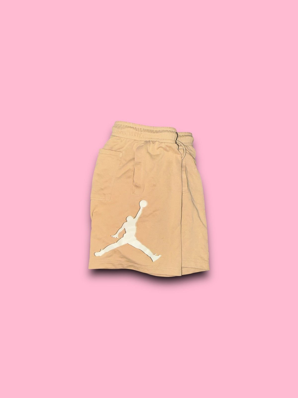 Jordan Brand Air jordan big jump man logo sweat shorts beige men’s small Size US 30 / EU 46 - 2 Thumbnail