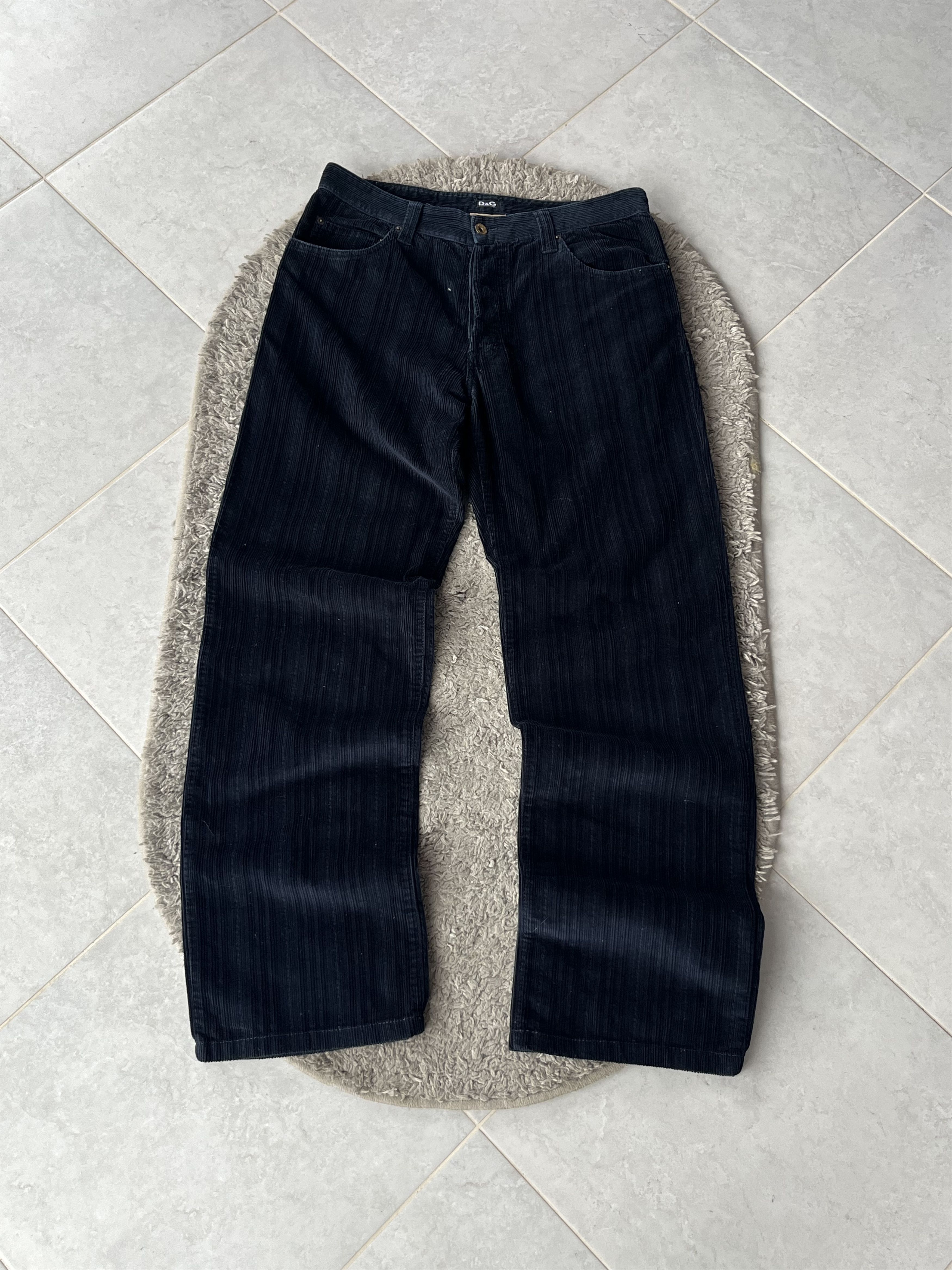 Dolce & Gabbana DOLCE&GABBANA Vintage Vilvet Pants Straight Oversize Fit Size US 30 / EU 46 - 1 Thumbnail