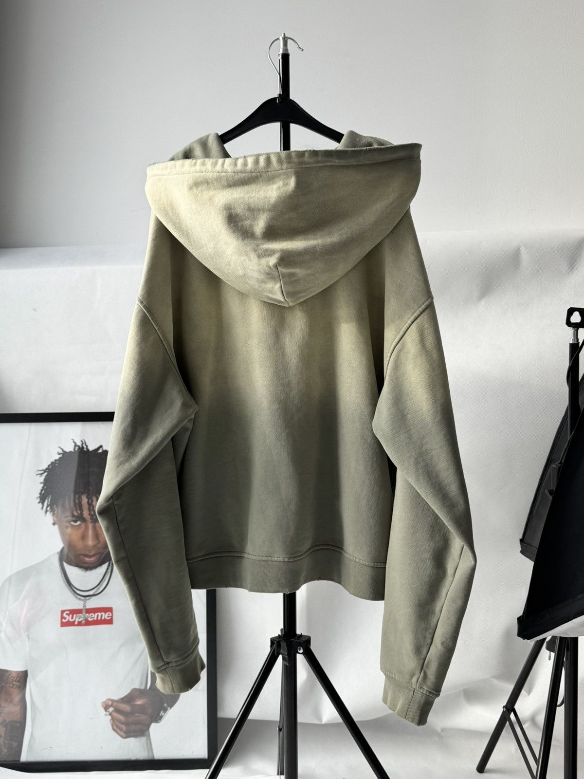 No Faith Studios NFS SPLIT ZIP JACKET LIGHT GREEN Zip Up Hoodie no faith Stu Size US L / EU 52-54 / 3 - 4 Thumbnail