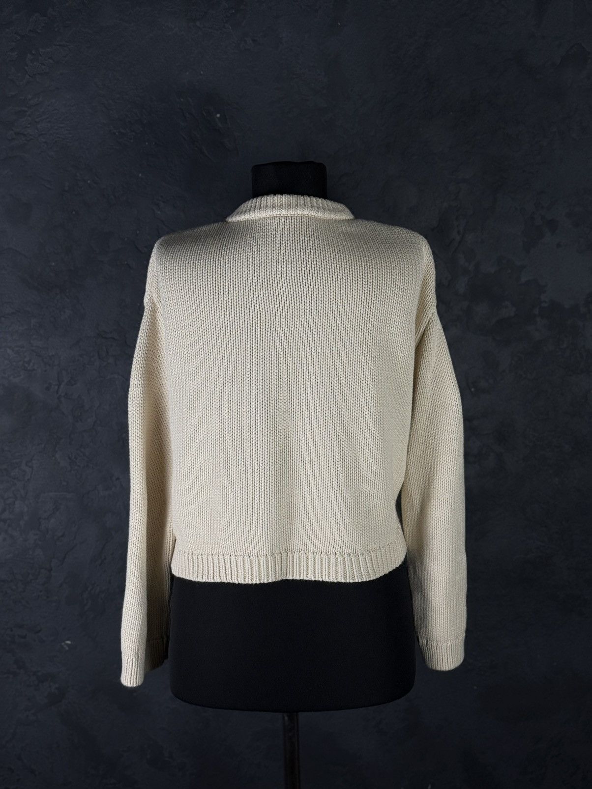 Sezane La Maille Sezane Crewneck Knitted Button Up Cardigan Sweater Size XS / US 0-2 / IT 36-38 - 6 Thumbnail