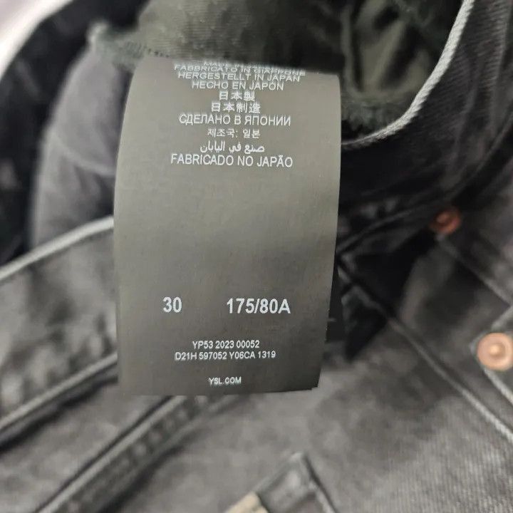 Saint Laurent Paris Saint Laurent Gray Low-Rise Straight Leg Jeans-2507 Size US 30 / EU 46 - 4 Thumbnail