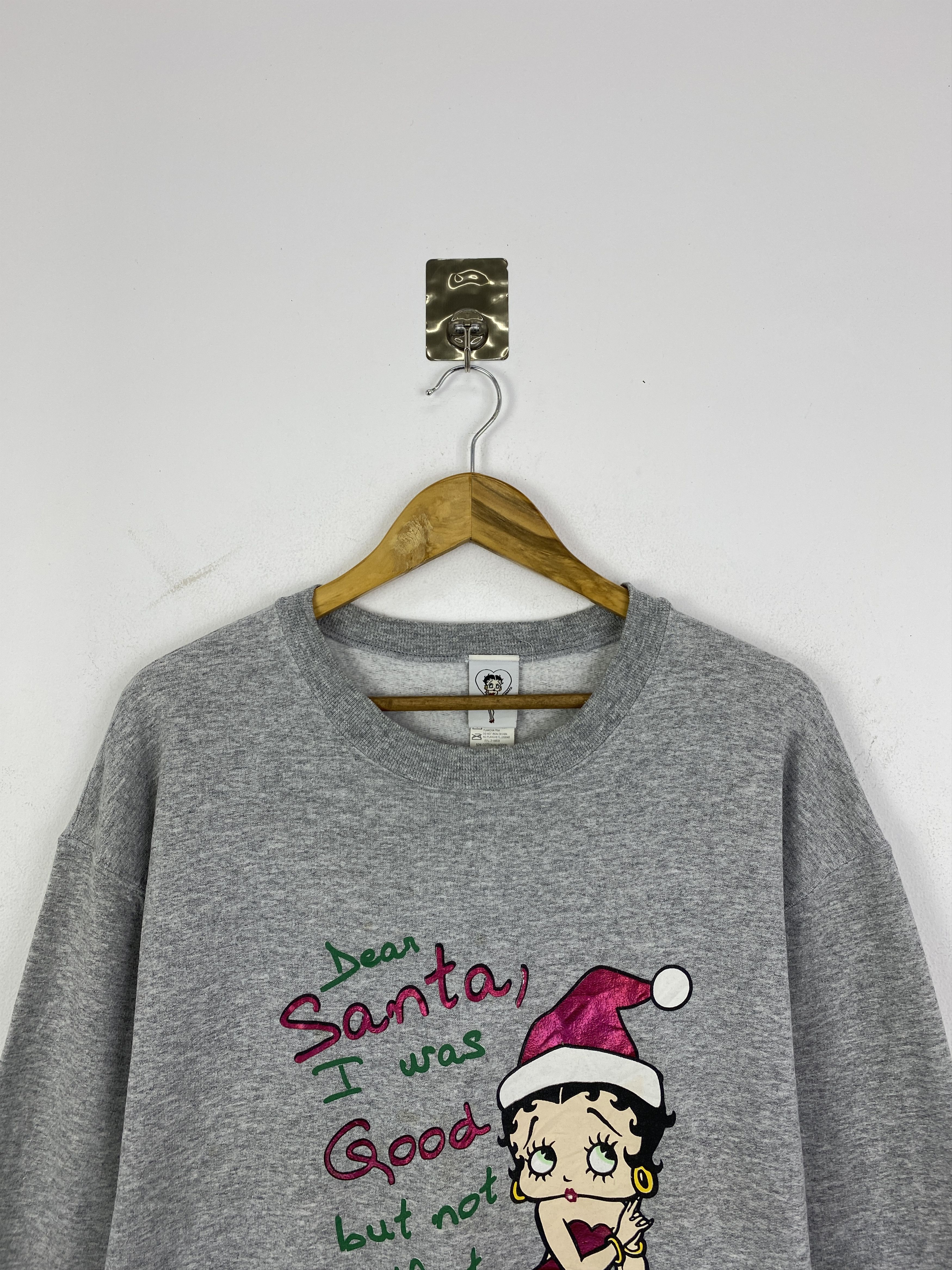 Japanese Brand Vintage Betty Boop Christmas Pullover Sweatshirt SH0229 Size US L / EU 52-54 / 3 - 2 Thumbnail
