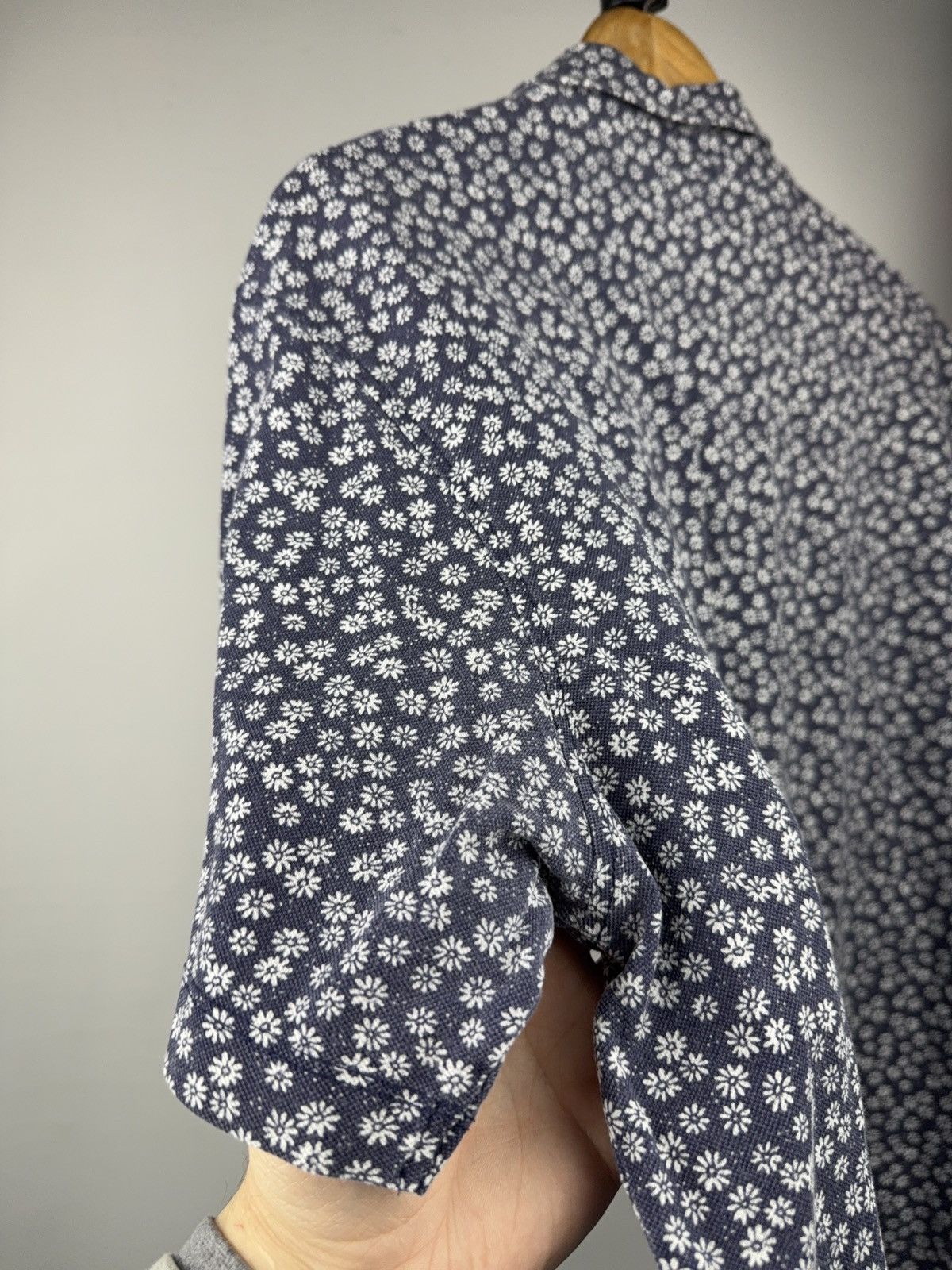 Hackett 00s Luxury Hackett London Floral Print Faded Polo Shirt Navy Size US XL / EU 56 / 4 - 11 Thumbnail