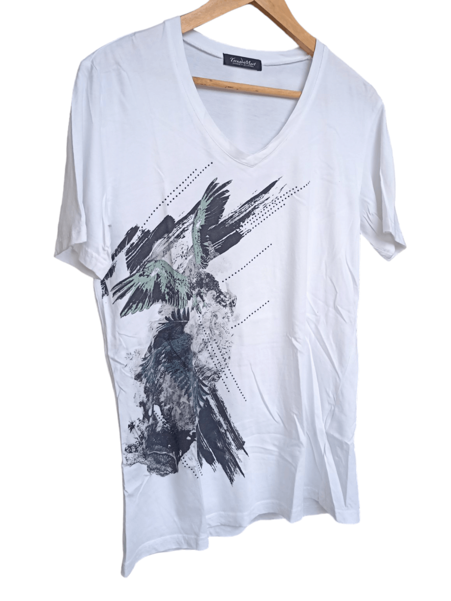 Tornado Mart Tornado Mart Eagle Concept V Neck Short Sleeve T- Shirt Size US L / EU 52-54 / 3 - 3 Thumbnail