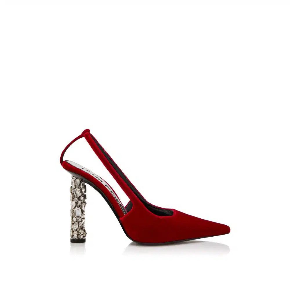 Tom Ford o1loc1c1124 W2379 Hi Heel Slingback Pumps in Red Size US 7 / IT 37 - 1 Thumbnail