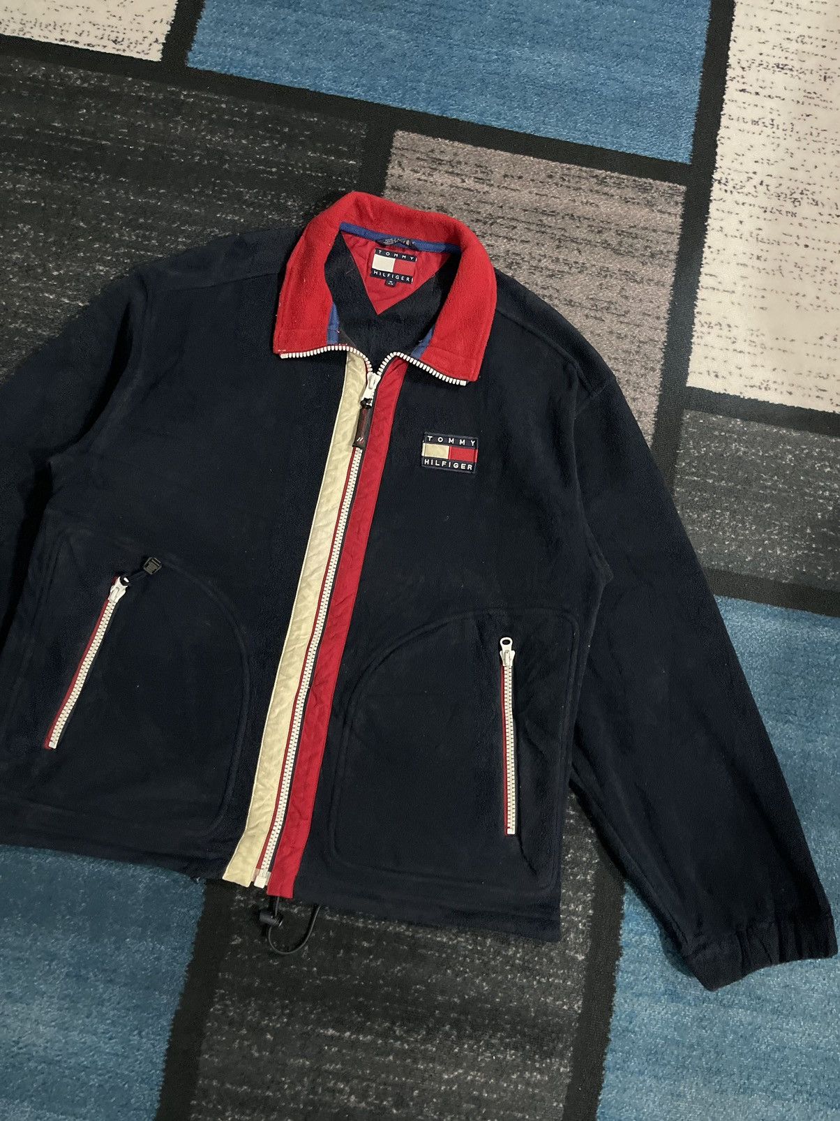 Tommy Hilfiger Vintage Tommy Hilfiger Fleece Jacket Size US XL / EU 56 / 4 - 3 Thumbnail