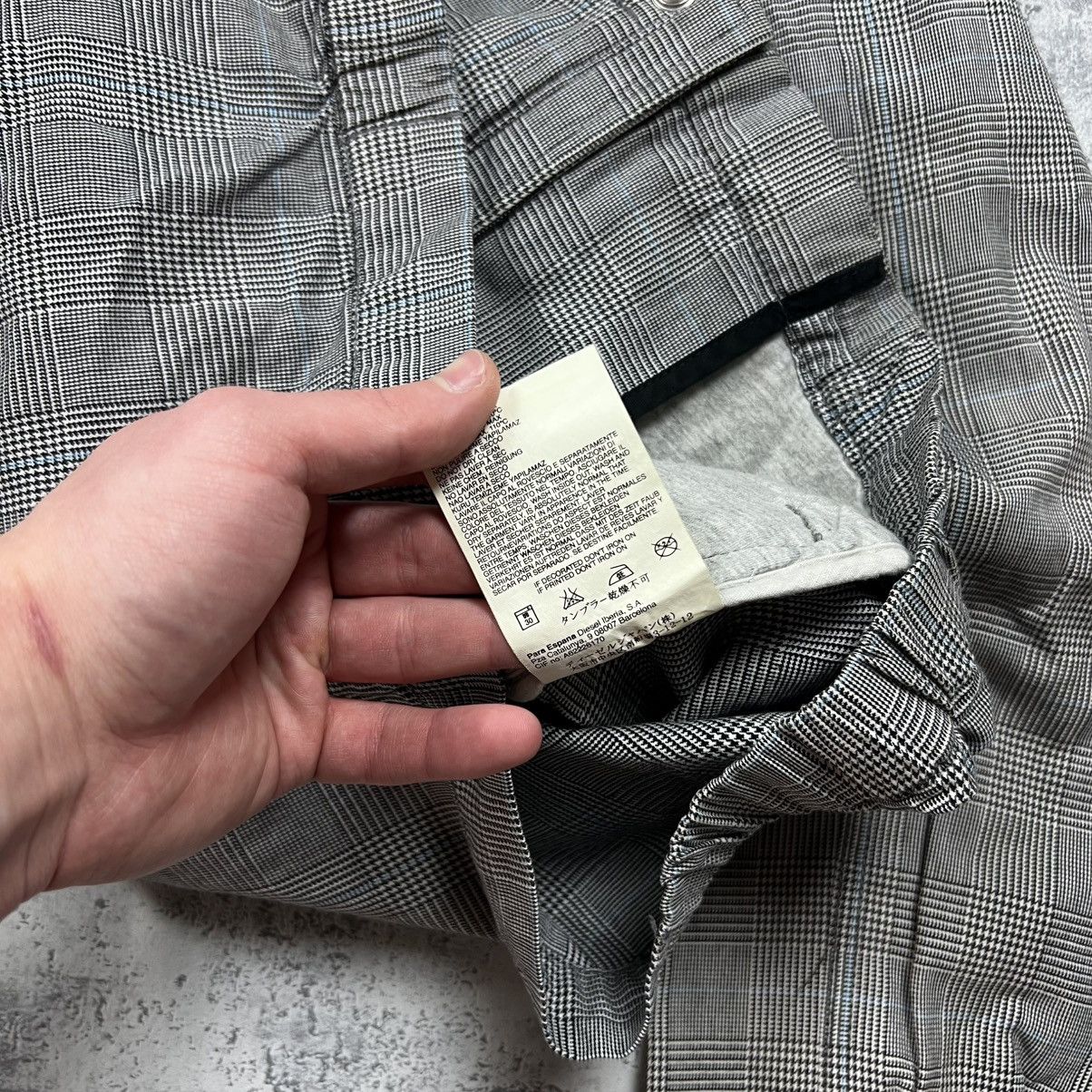Diesel 00s Diesel Small Logo Vintage Avant Garde Plaid Retro Jacket Size US L / EU 52-54 / 3 - 9 Thumbnail
