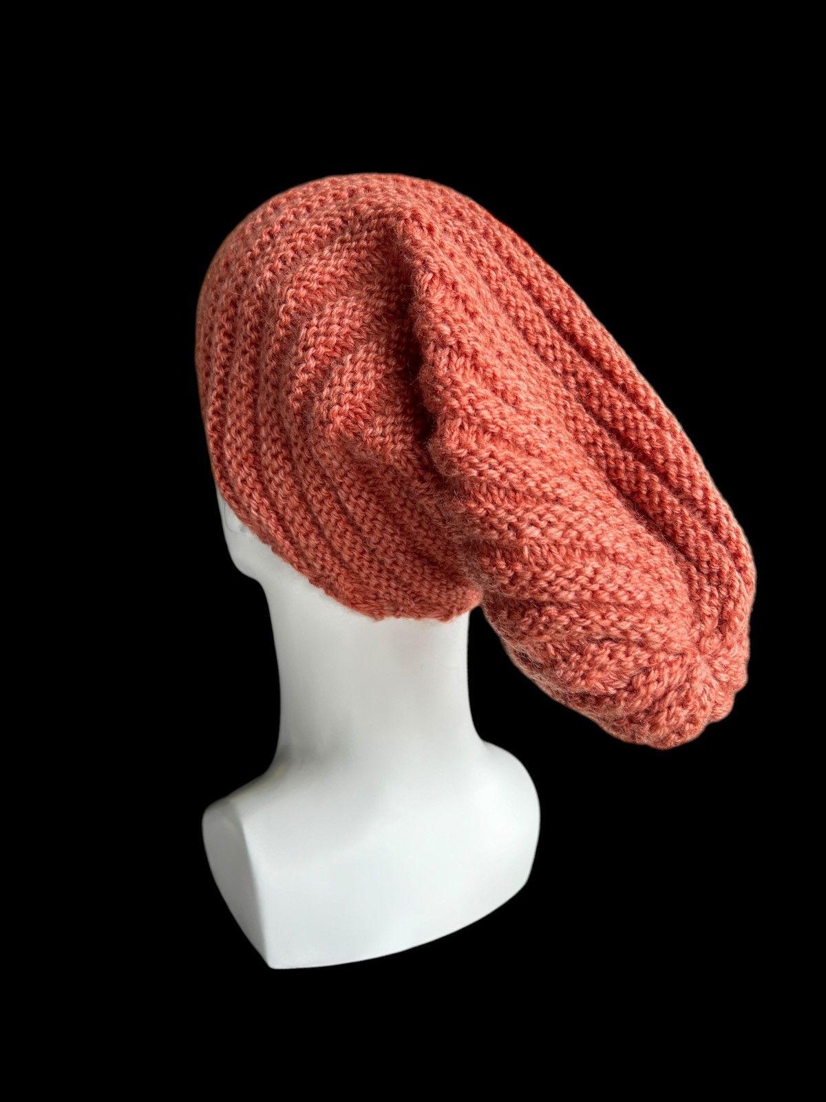 Japanese Brand × Kapital × Vintage Orange Crochet Knitted Long Beanie Hats☠️☠️ Size ONE SIZE - 2 Thumbnail