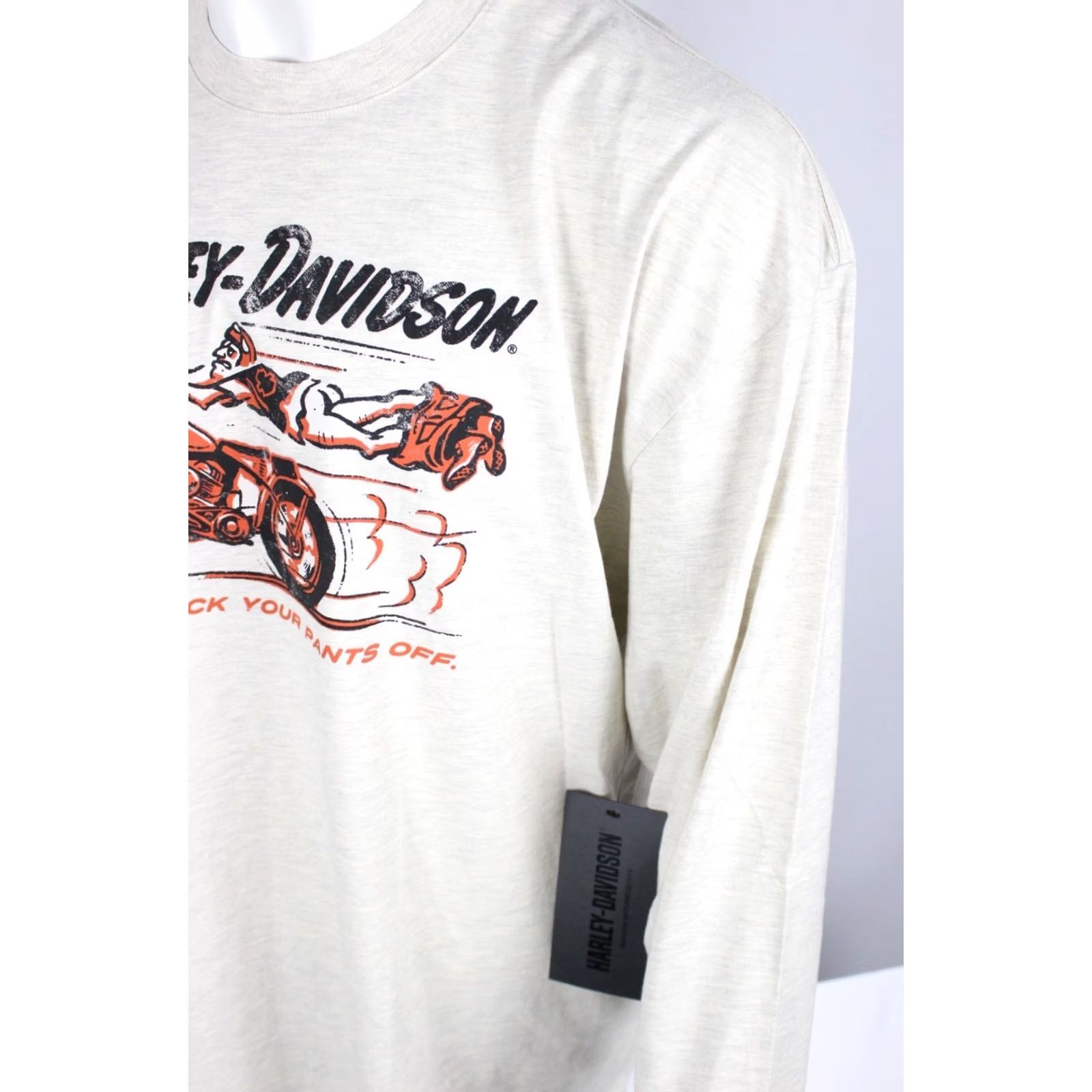 Harley Davidson Harley-Davidson T-Shirt Long Sleeve 2XL Tan Graphic Print Crew Neck Mens Regular Size US XXL / EU 58 / 5 - 3 Thumbnail