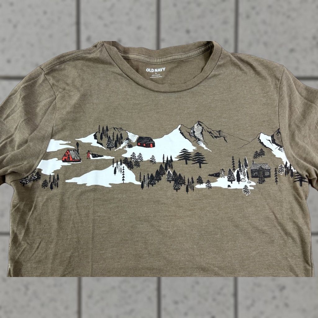 Old Navy Old Navy Ski Brown Longsleeve T-Shirt Women S Winter Cotton Graphic Size S Brown Winter Ski Graphic Basic Size S / US 4 / IT 40 - 1 Thumbnail