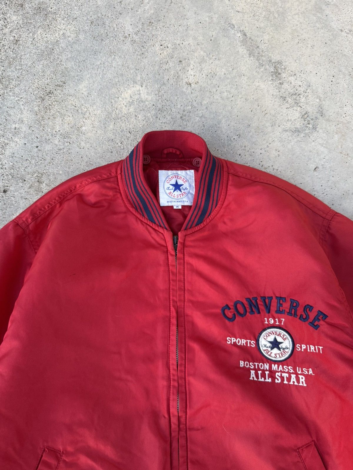 Converse Distressed 90s Converse College Varsity Jacket Size US M / EU 48-50 / 2 - 4 Thumbnail