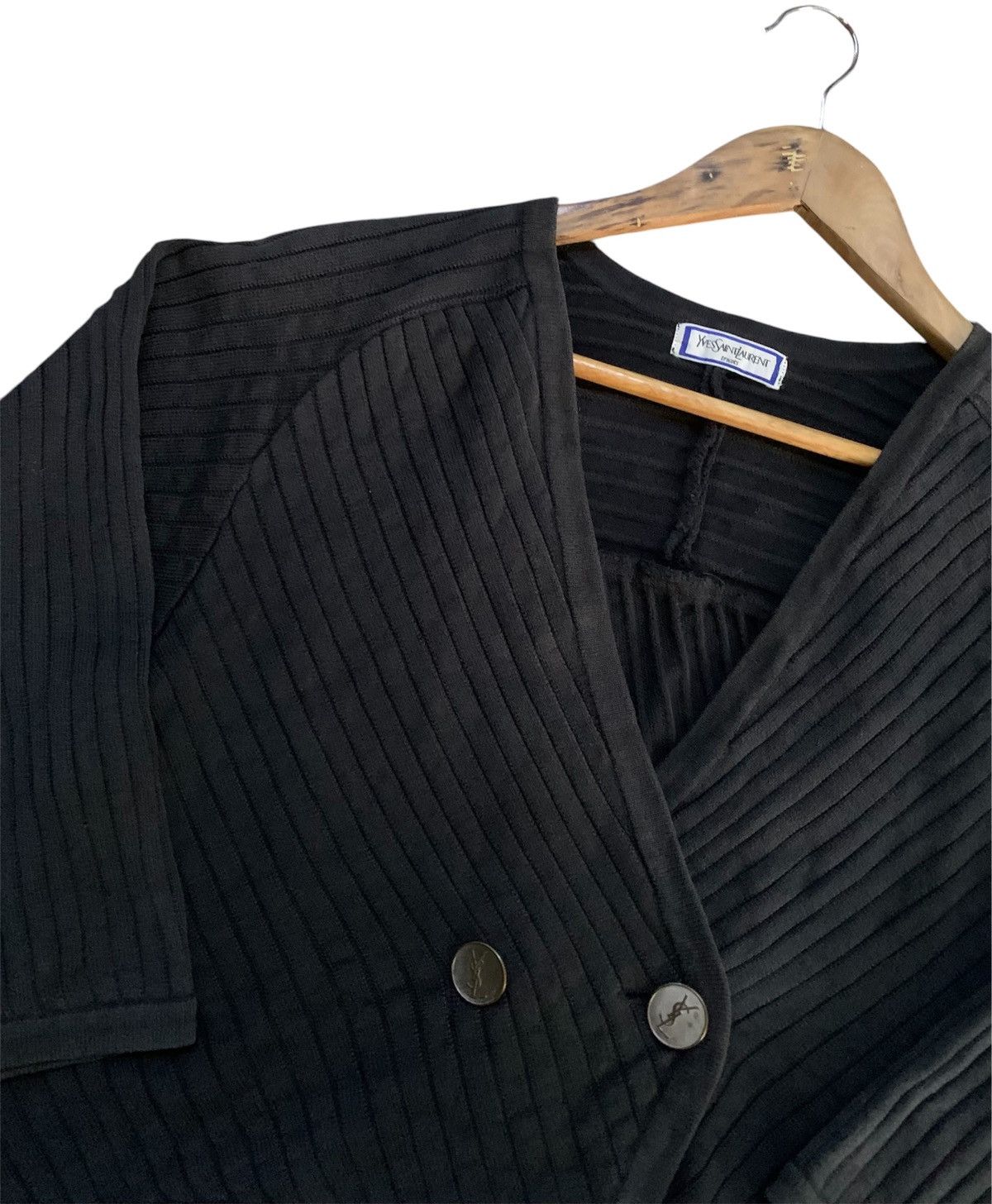 Yves Saint Laurent Vintage Yves Saint Laurent Jacket Black Size M / US 6-8 / IT 42-44 - 2 Thumbnail