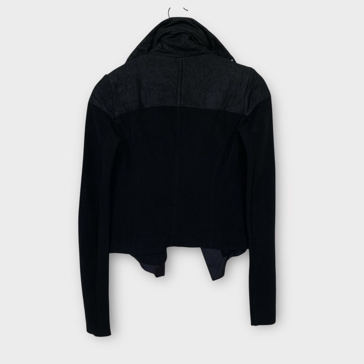 Rick Owens RICK OWENS WOOL BIKER JACKET + SHOULDER AREA SHEEPSKIN Size XS / US 0-2 / IT 36-38 - 8 Thumbnail