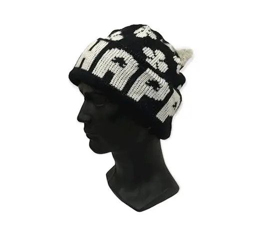 Japanese Brand × Vintage Japanese Brand Bobble Beanie Hat Size ONE SIZE - 1 Thumbnail