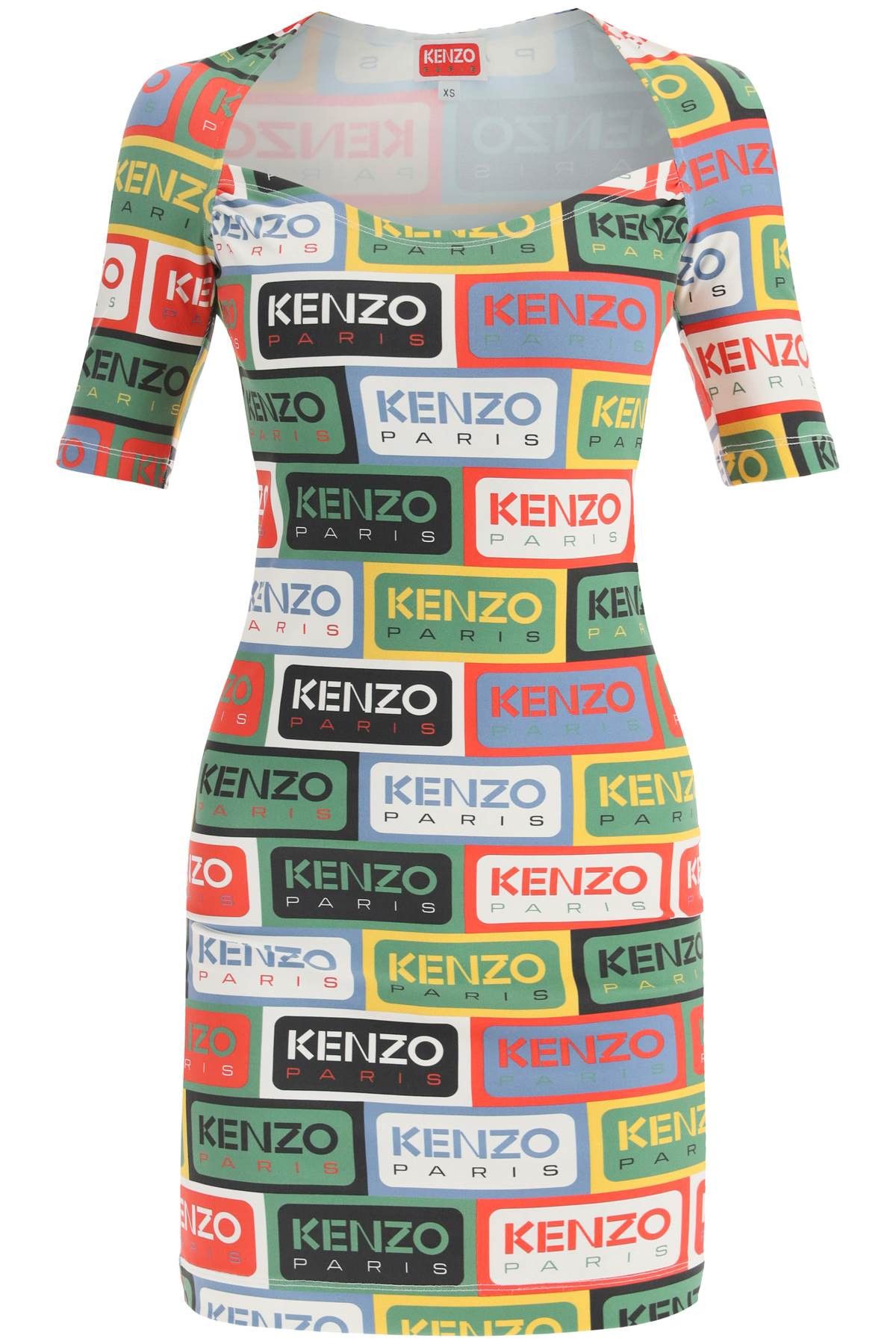 image of Kenzo 'Kenzo Labels' Mini Dress Size S For Women