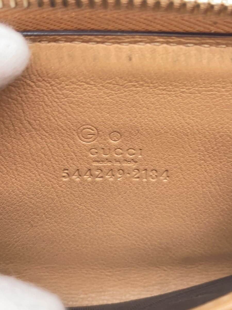 Gucci Gucci Leather Monogram Coin Case Beige Size ONE SIZE - 3 Thumbnail