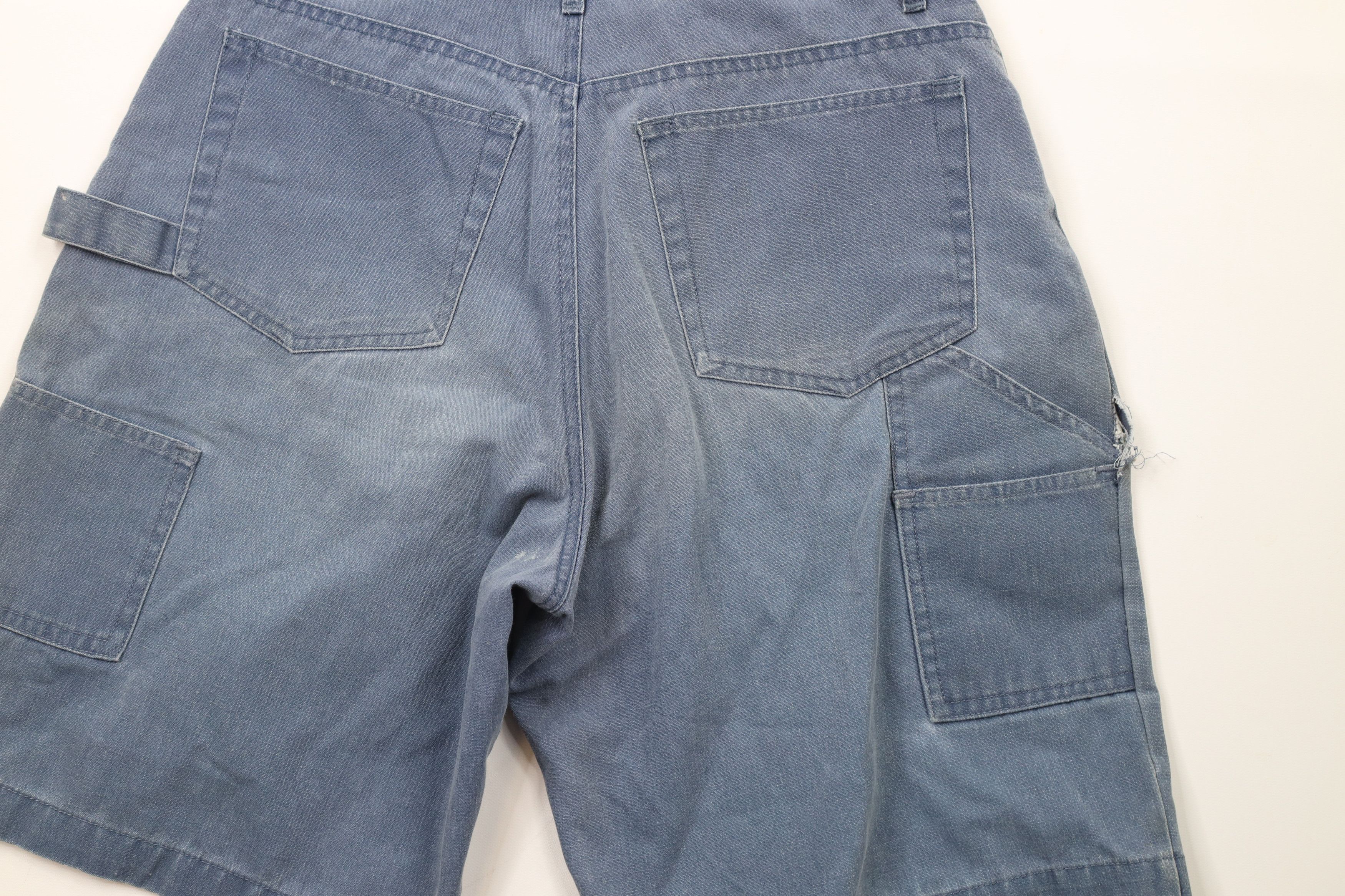 Vintage Vintage 90s Streetwear Baggy Stonewash Pigment Dye Shorts Size US 30 / EU 46 - 10 Thumbnail