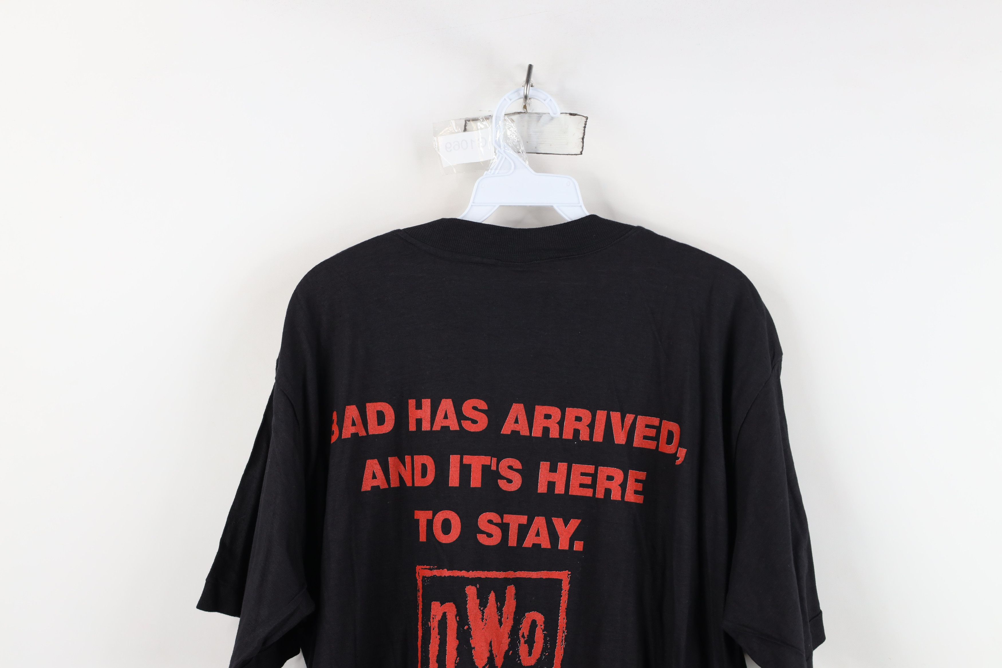 Vintage Vintage 90s New World Order NWO Double Wrestling T-Shirt Size US XL / EU 56 / 4 - 12 Thumbnail