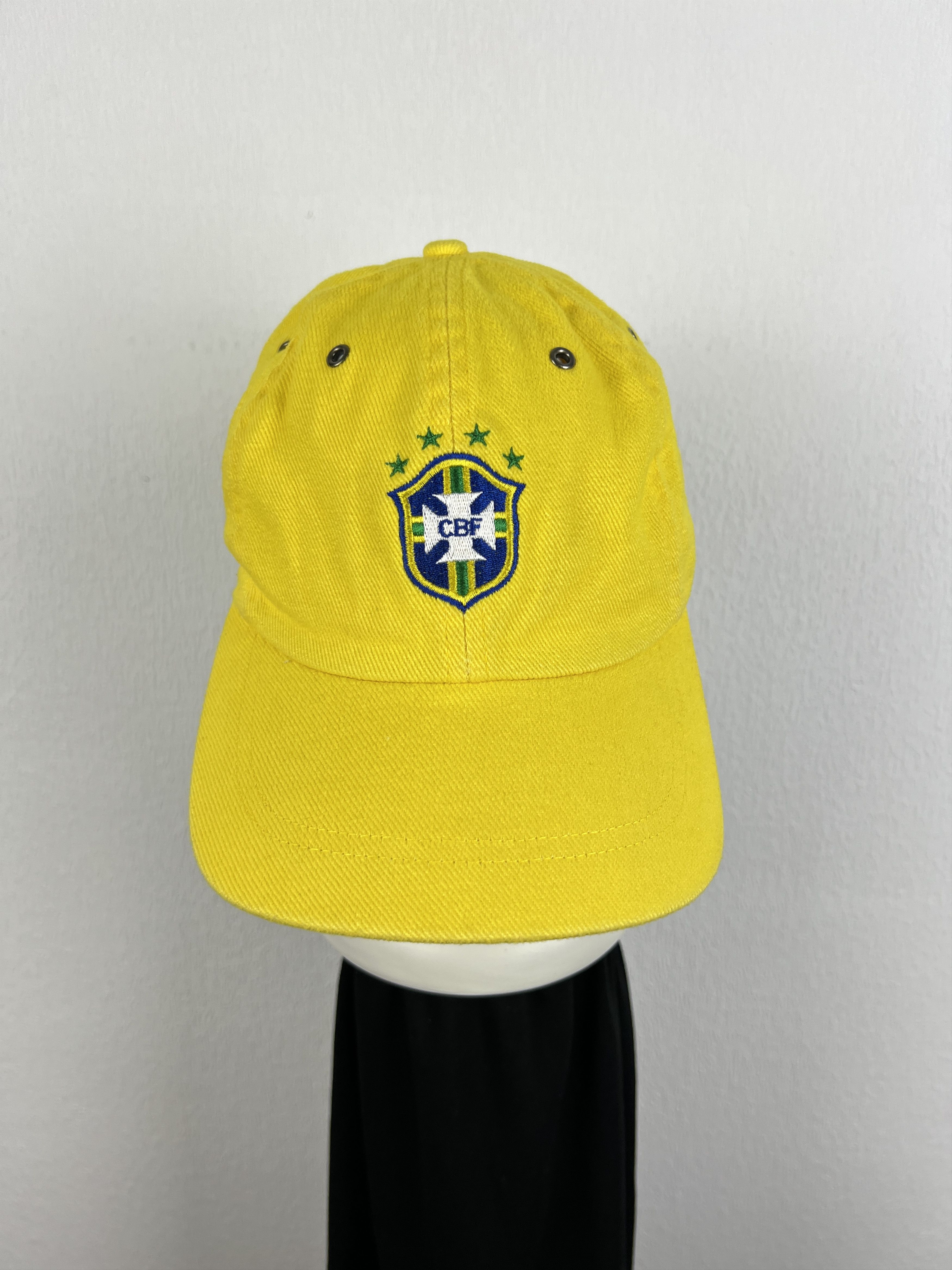 Nike Vintage 2000's Nike Brazil Football Soccer Rare Cap Hat Size ONE SIZE - 2 Thumbnail