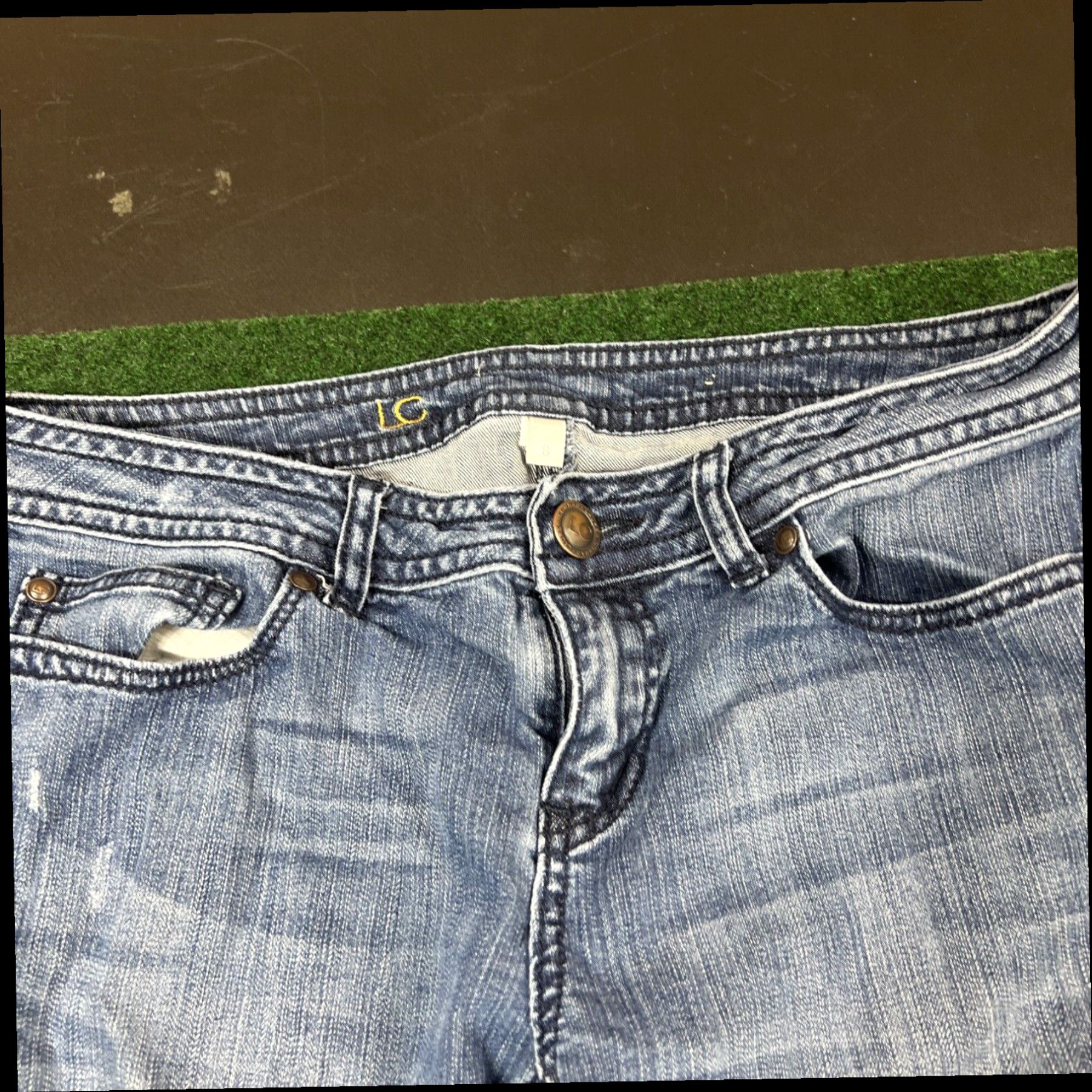 Vintage LC Lauren Conrad Ankle Skinny Cropped Jeans Womens Size 8 Med Wash Size 30" / US 8 / IT 44 - 4 Thumbnail