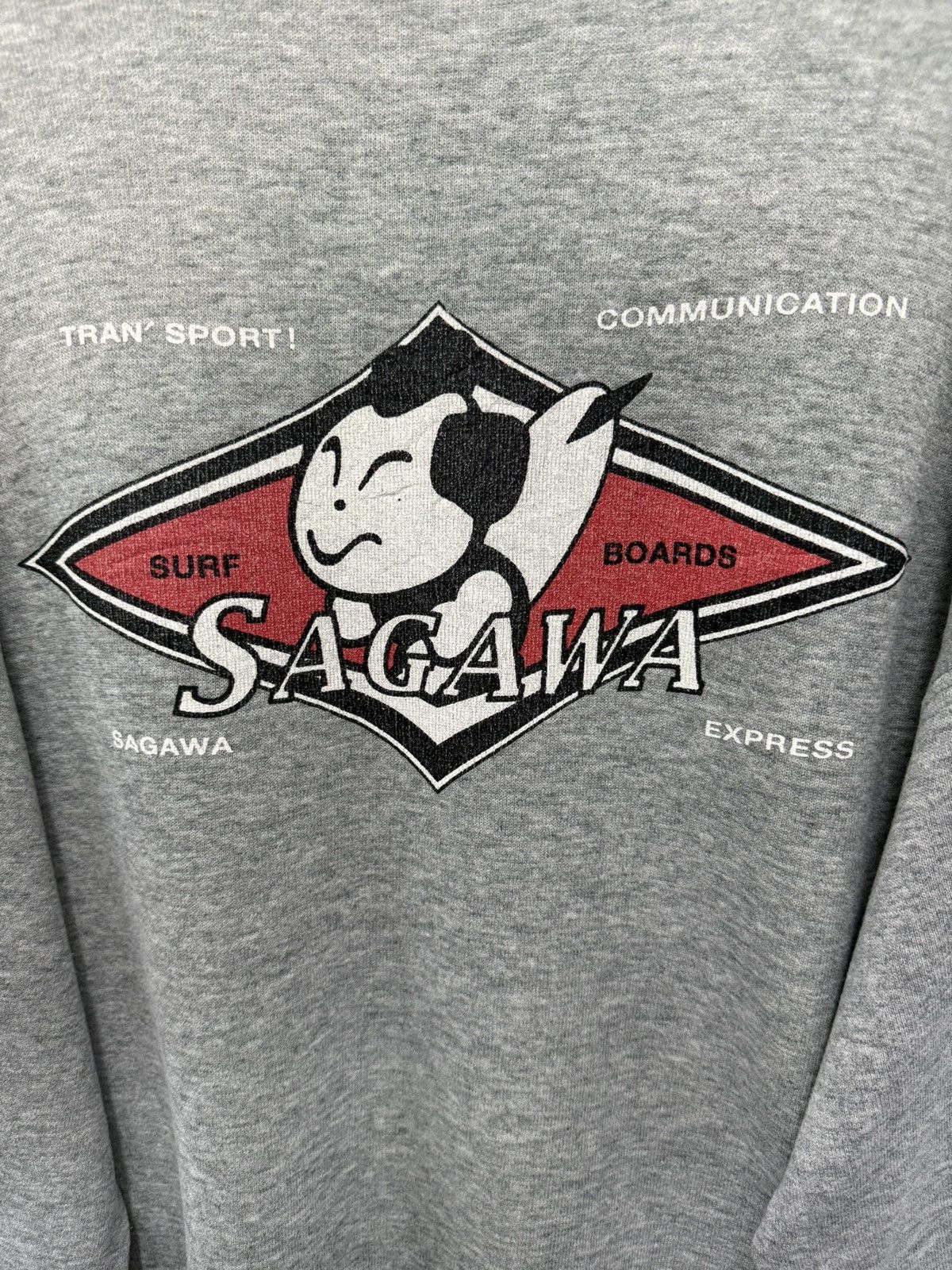 Vintage 🔥 VINTAGE 90's Rare Distressed Sagawa Surf USA SWEATSHRT - L Size US L / EU 52-54 / 3 - 6 Thumbnail