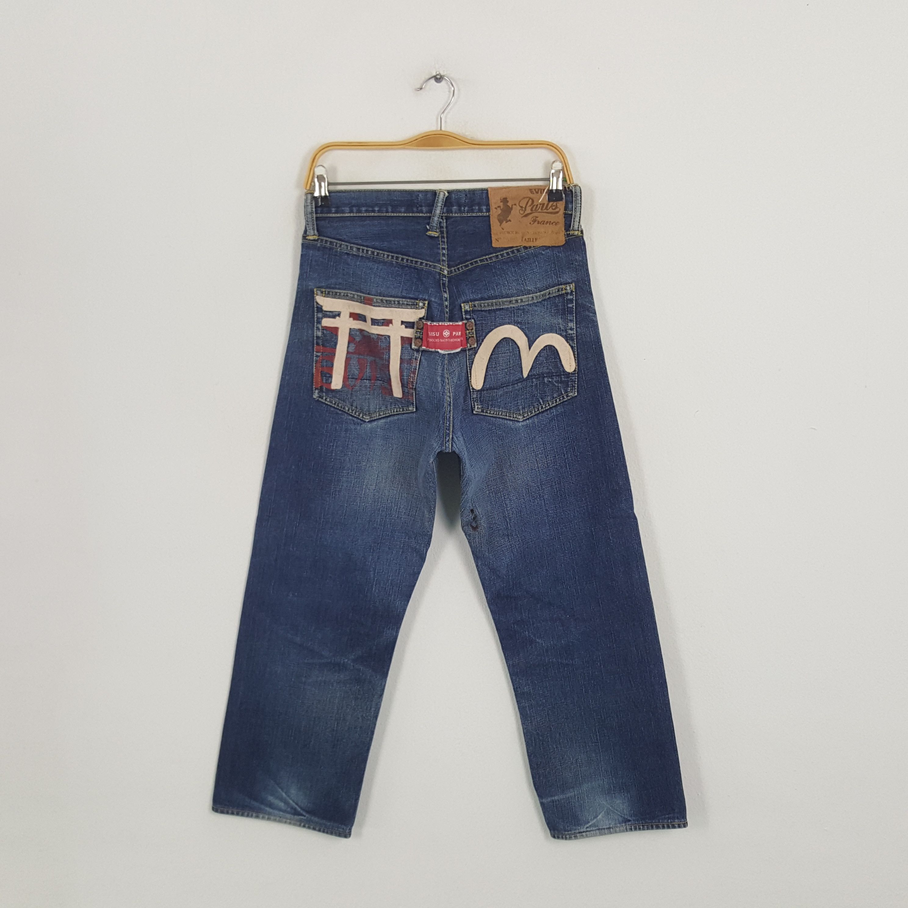 Evisu × Japanese Brand × Vintage Vintage Evisu Paris Japanese Brand Daicock Custom Denim Jean Size US 28 / EU 44 - 4 Thumbnail