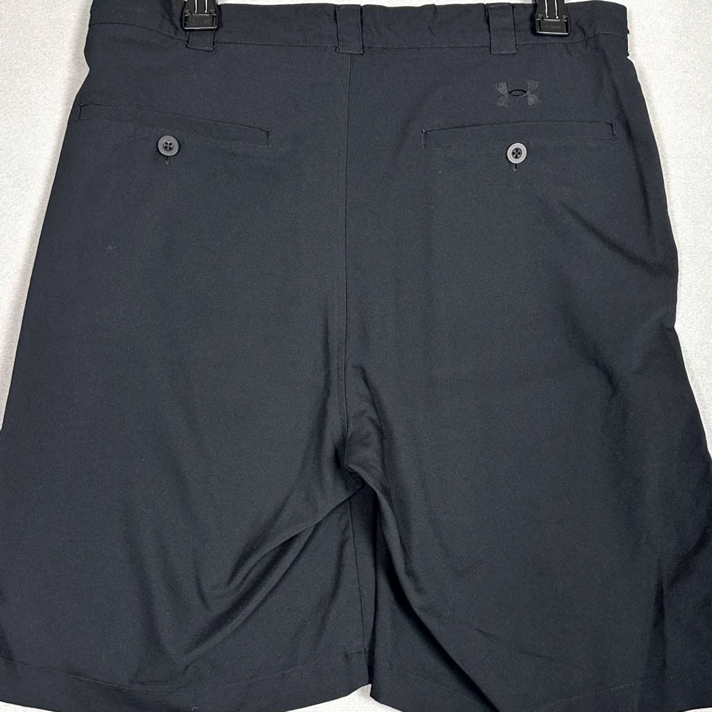 Under Armour Under Armour Mens Black Golf Chino Pleated Performance Shorts 34 Pockets Logo Size US 34 / EU 50 - 2 Thumbnail