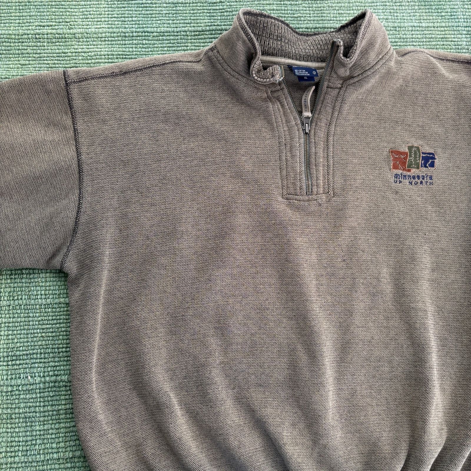 Vintage Vintage minnesota quarterzip thick cotton sweatshirt Size US XL / EU 56 / 4 - 5 Thumbnail