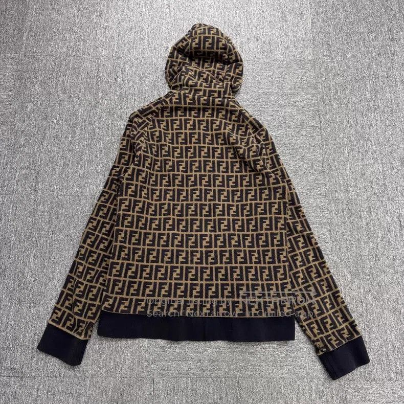 Fendi Fendi Double F Logo Hoodie Size US XL / EU 56 / 4 - 6 Thumbnail