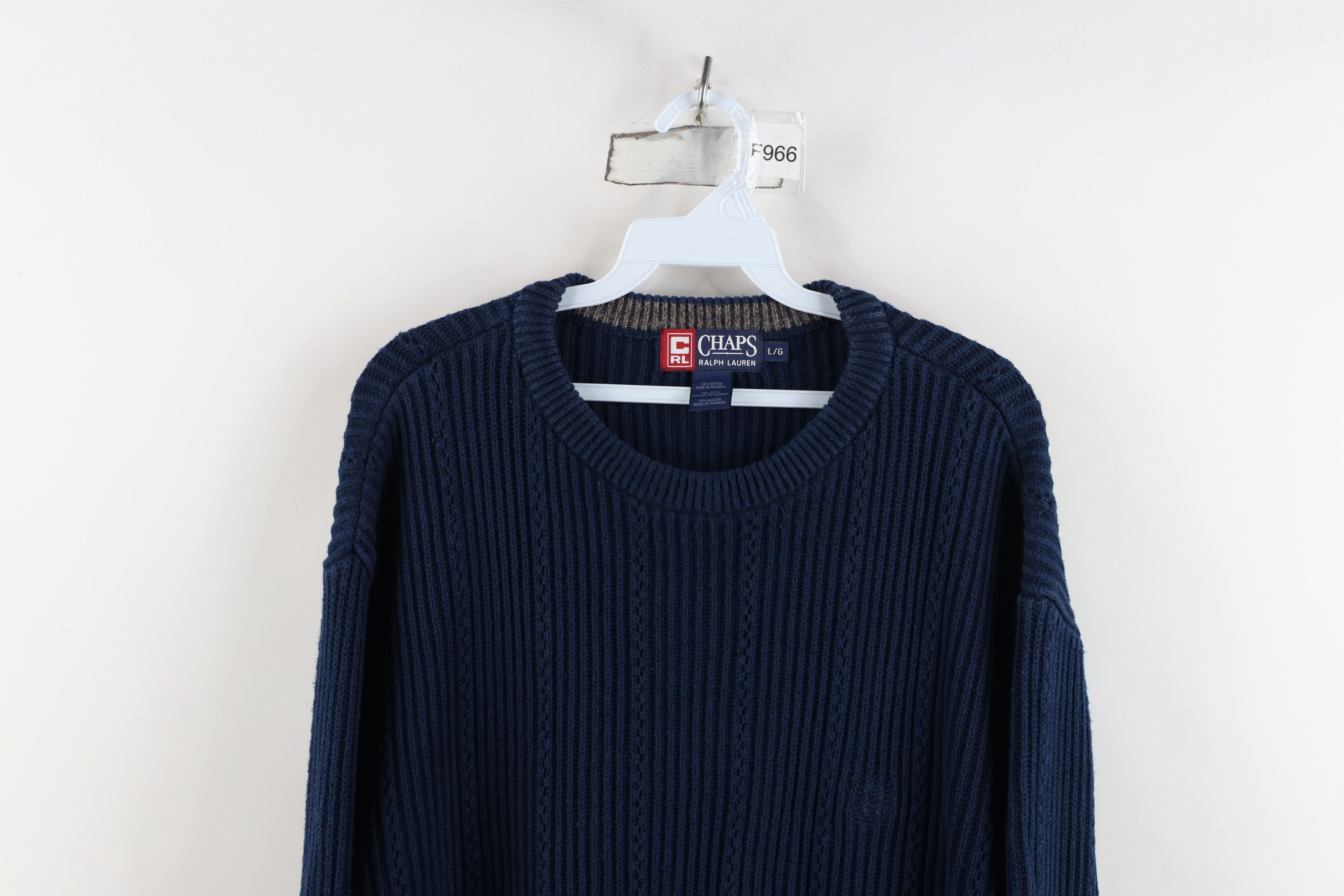 Ralph Lauren Vintage 90s Chaps Ralph Lauren Chunky Ribbed Knit Sweater Size US L / EU 52-54 / 3 - 2 Thumbnail
