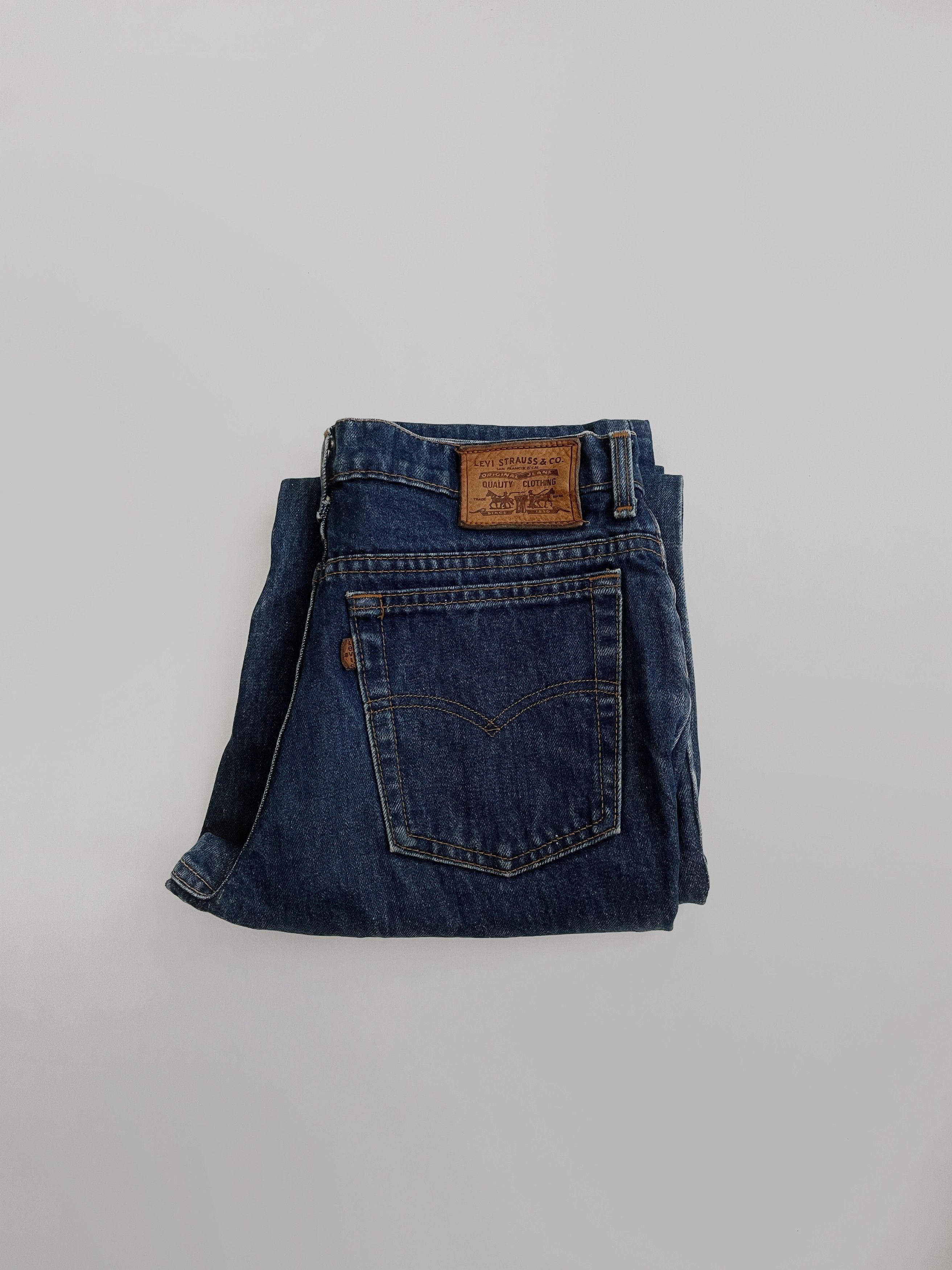Levi's Vintage Clothing Levi’s vintage Leather Tab blue denim pants Man size: 32x32 Size US 33 - 1 Thumbnail