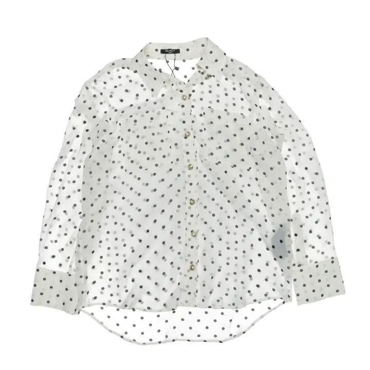 Balmain Balmain Polka Dot Long Sleeve Shirt -2507 Size US M / EU 48-50 / 2 - 1 Thumbnail