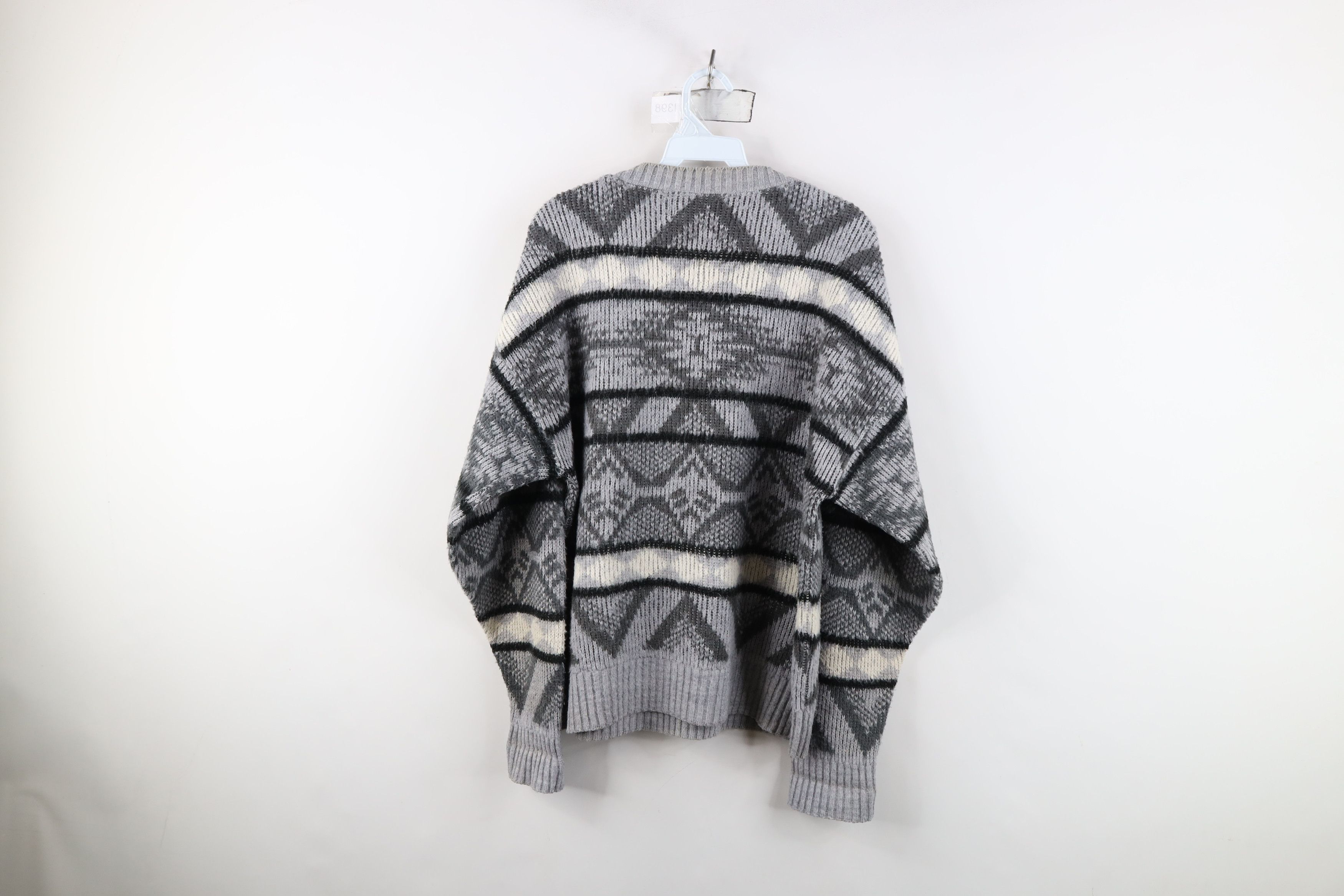 Vintage Vintage 90s Streetwear Fair Isle Knit Crewneck Sweater Size US L / EU 52-54 / 3 - 9 Thumbnail