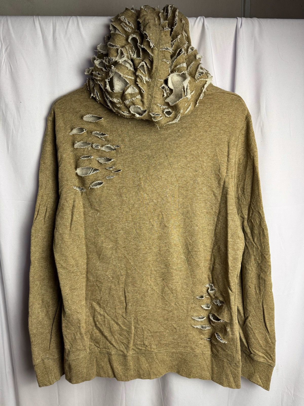 If Six Was Nine × Japanese Brand × Le Grande Bleu (L.G.B.) Distressed Hoodie Urban Research Ifsixwasnine lgb Size US M / EU 48-50 / 2 - 2 Thumbnail