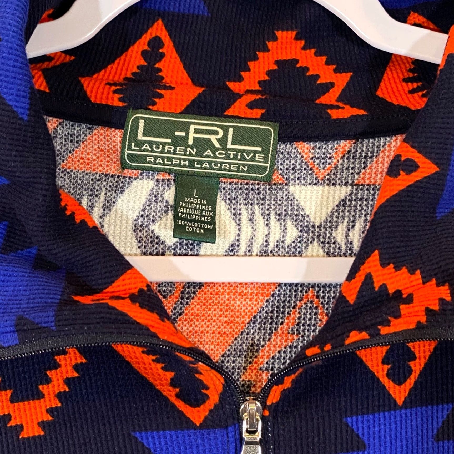 Ralph Lauren LAUREN RALPH LAUREN Jacket Womens Large Active Aztec Southwest Stretch Full Zip Size L / US 10 / IT 46 - 2 Thumbnail