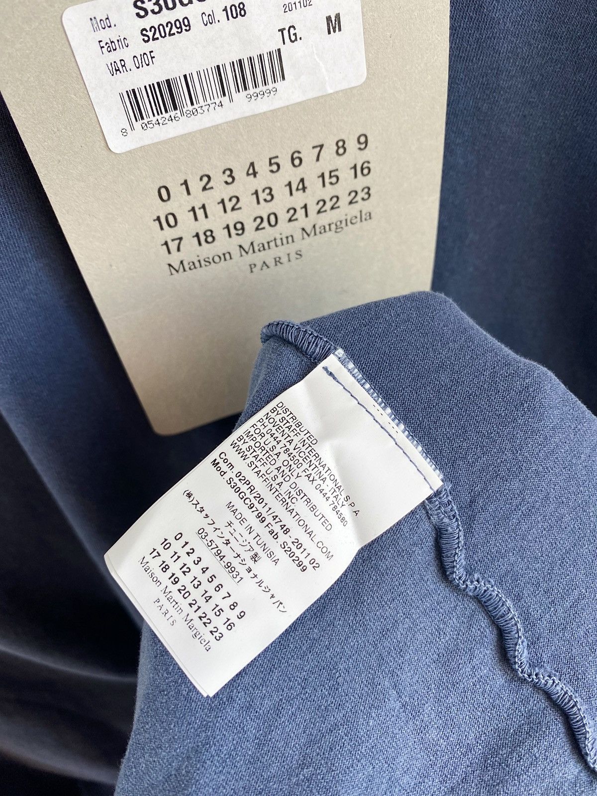 Maison Margiela MAISON MARTIN MARGIELA AIDS garment dyed v- neck t-shirt Size US M / EU 48-50 / 2 - 7 Thumbnail