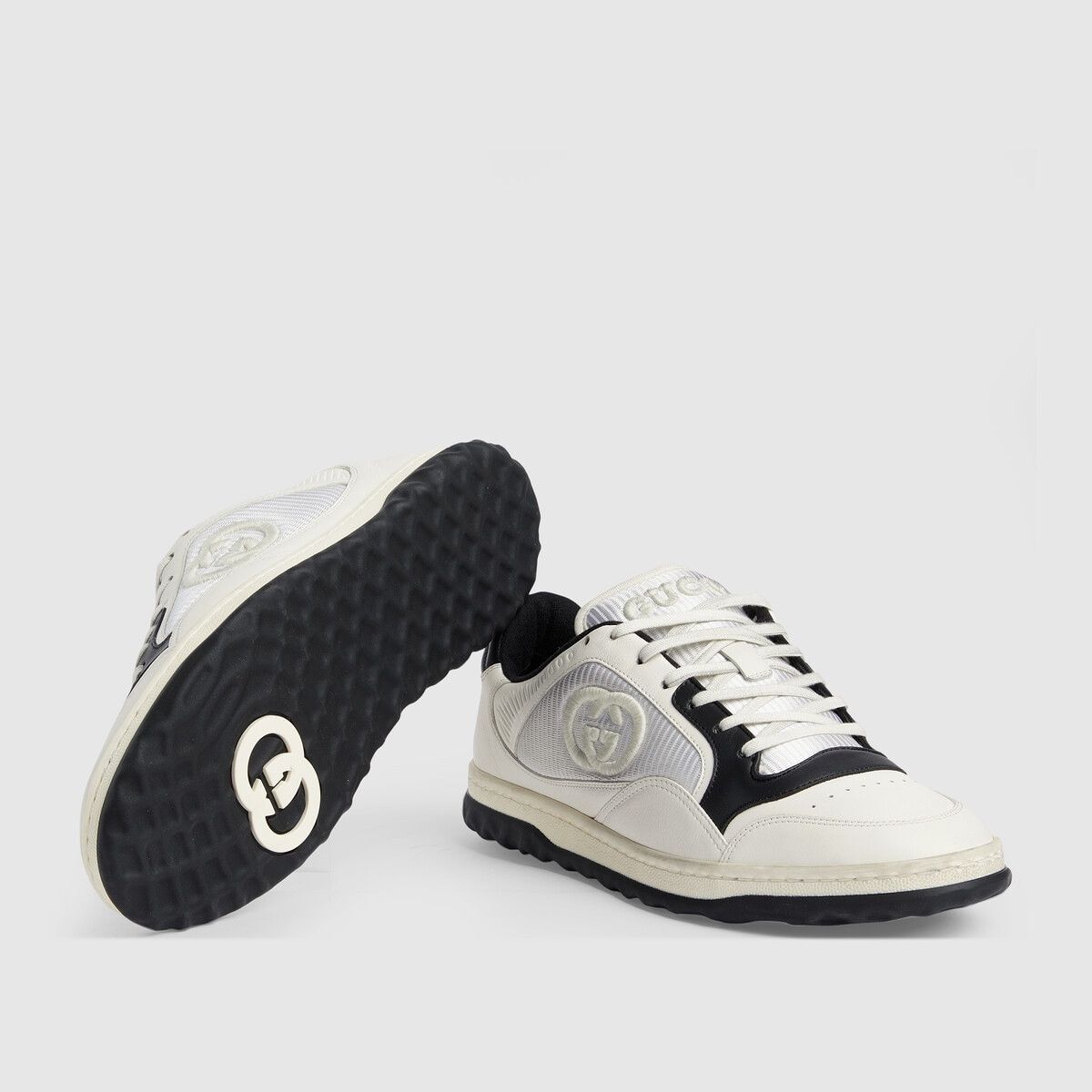 Gucci o1s1wg110125 MAC80 Low-Top Sneakers in White/Black Size US 7.5 / EU 40-41 - 6 Thumbnail