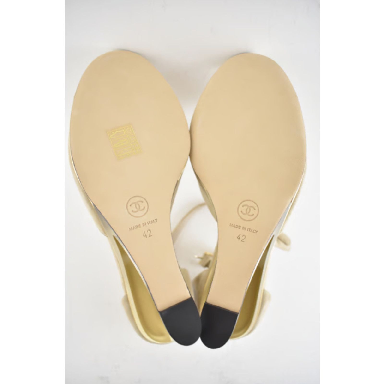 Chanel 20S Suede CC Mules Ankle Strap Sandal Wedge Heel Pump 42 Size US 12 / IT 42 - 9 Thumbnail